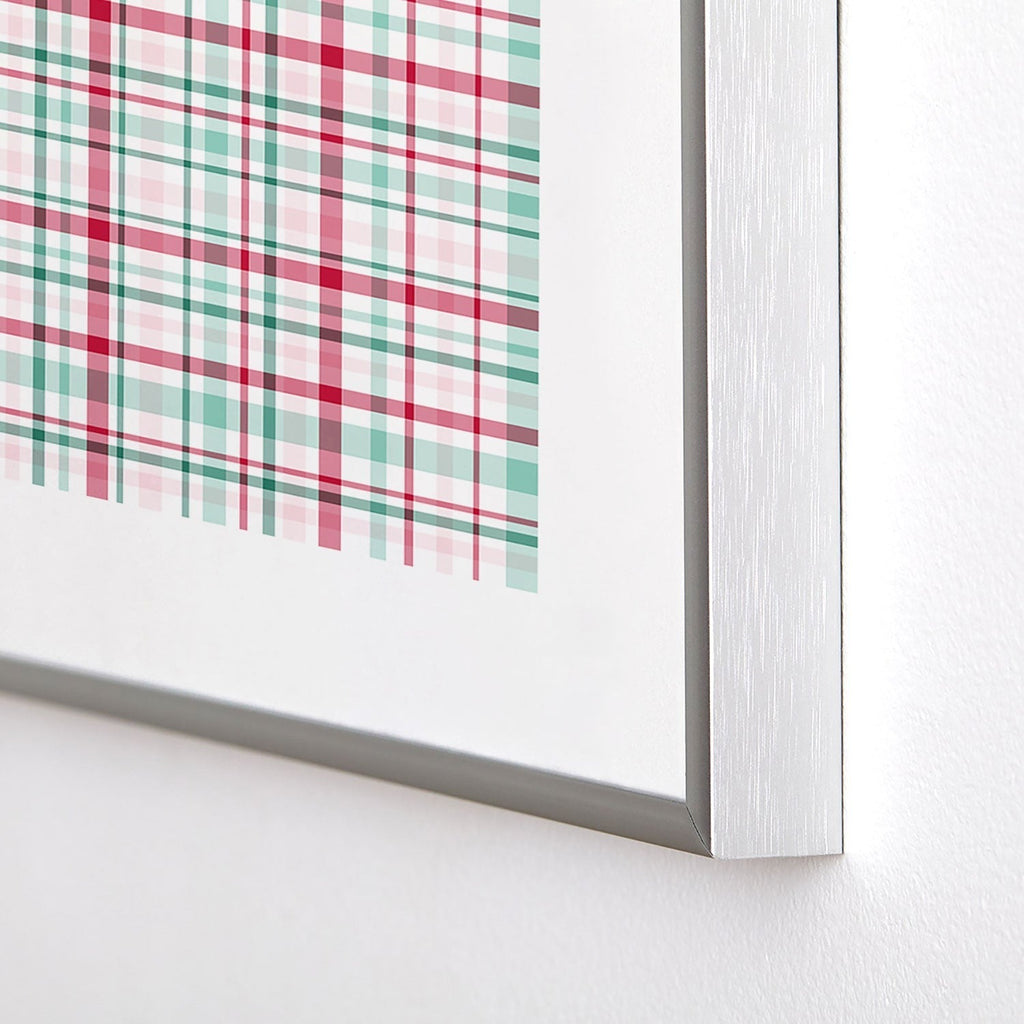 Lisa Argyropoulos Merry Vintage Plaid Metal Framed Art Print