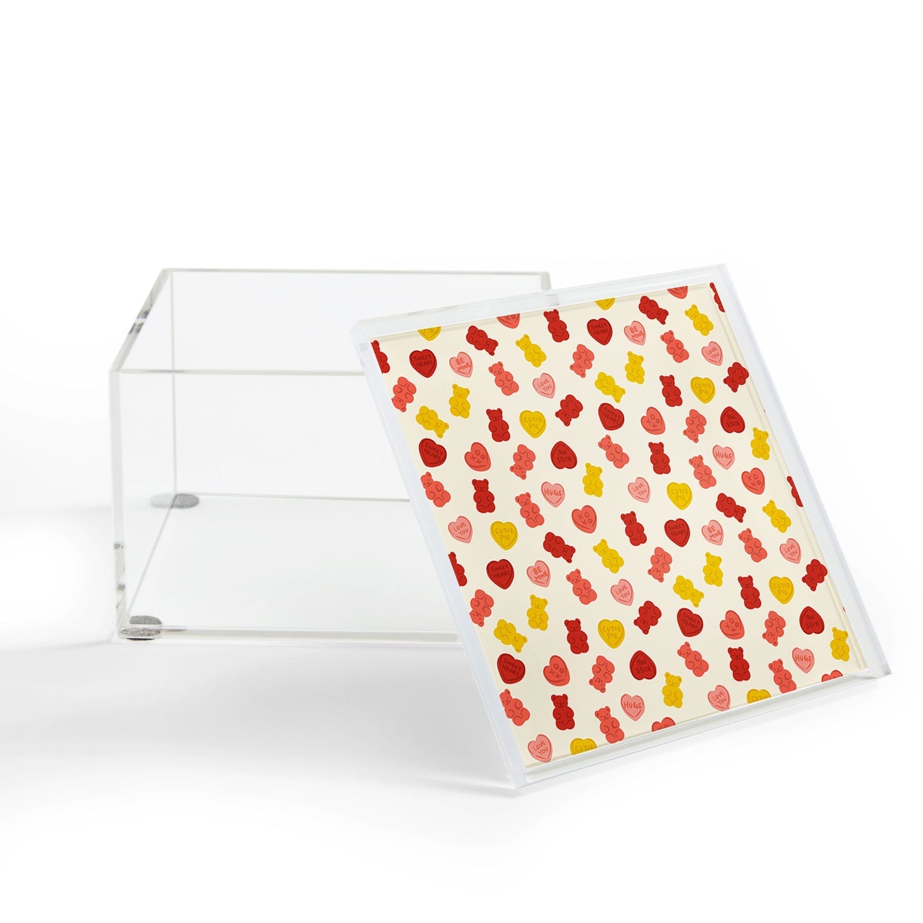 Design by Spark Gummy Bears and Candy Hearts Valentines Acrylic Box