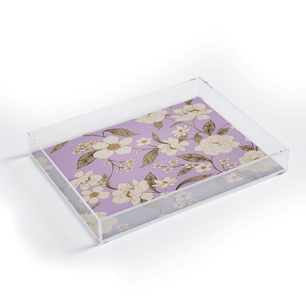 Gabriela Fuente Roberta lilac Acrylic Tray