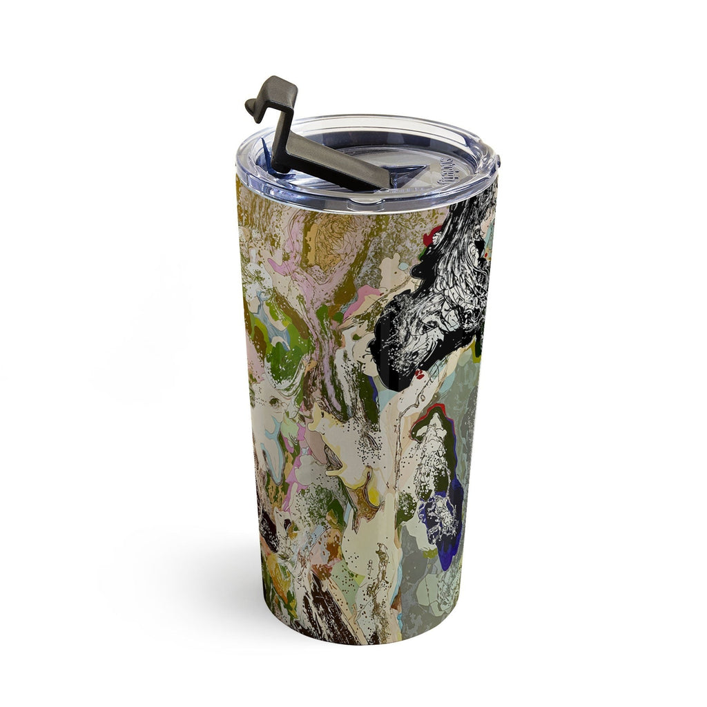 83 Oranges Echoes Beneath the Surface Travel Mug