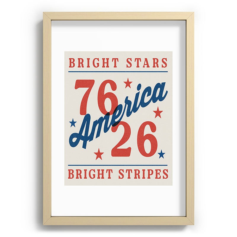 DENY Designs Bright Stars Bright Stripes Recessed Framing Rectangle