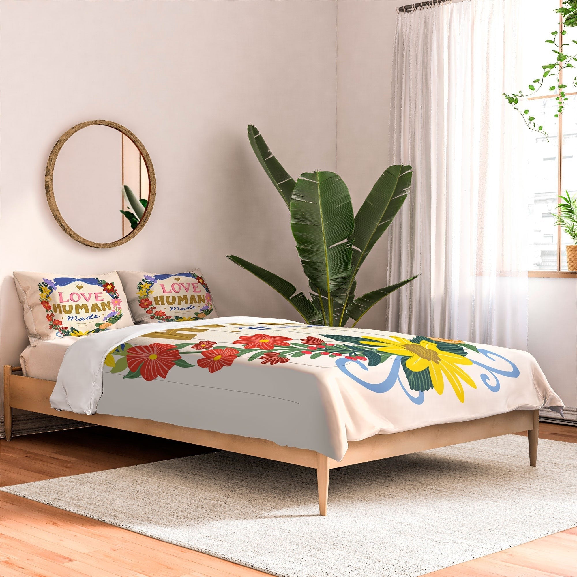 Design by Spark Love Human Made Floral Wreath Comforter