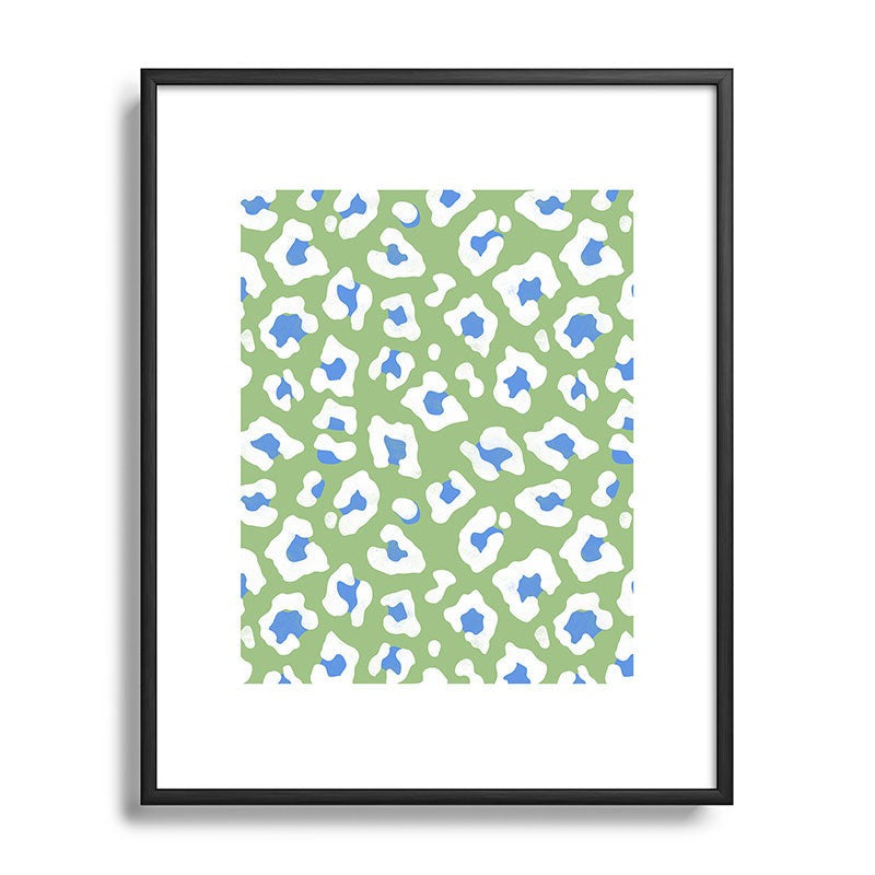 Avenie BR Cheetah Print Metal Framed Art Print