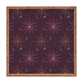 Little Om Pattern Little Moon plum Square Tray