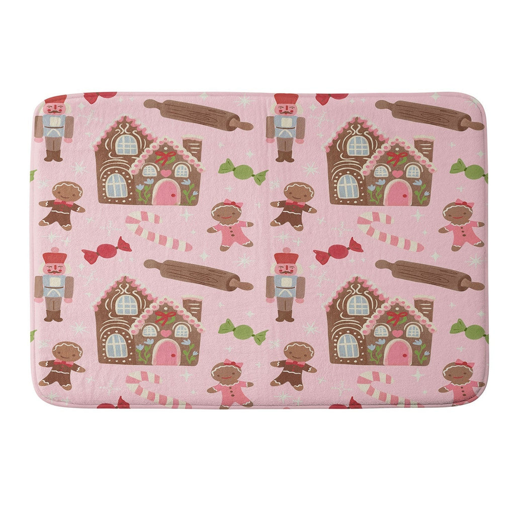 carriecantwell Sweet Christmas Holidays Memory Foam Bath Mat