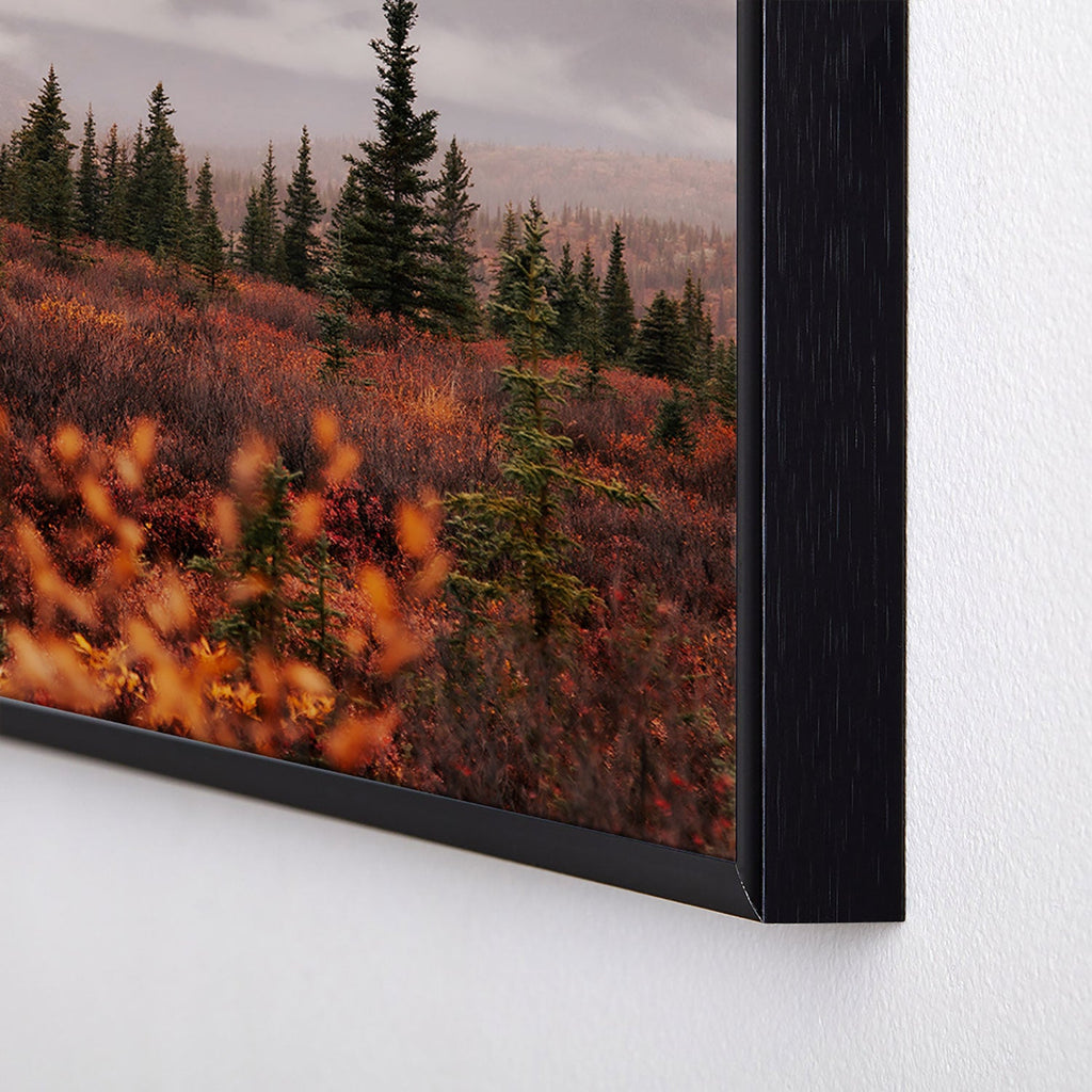 Hannah Kemp Autumn Up North Square Metal Framed Art Print