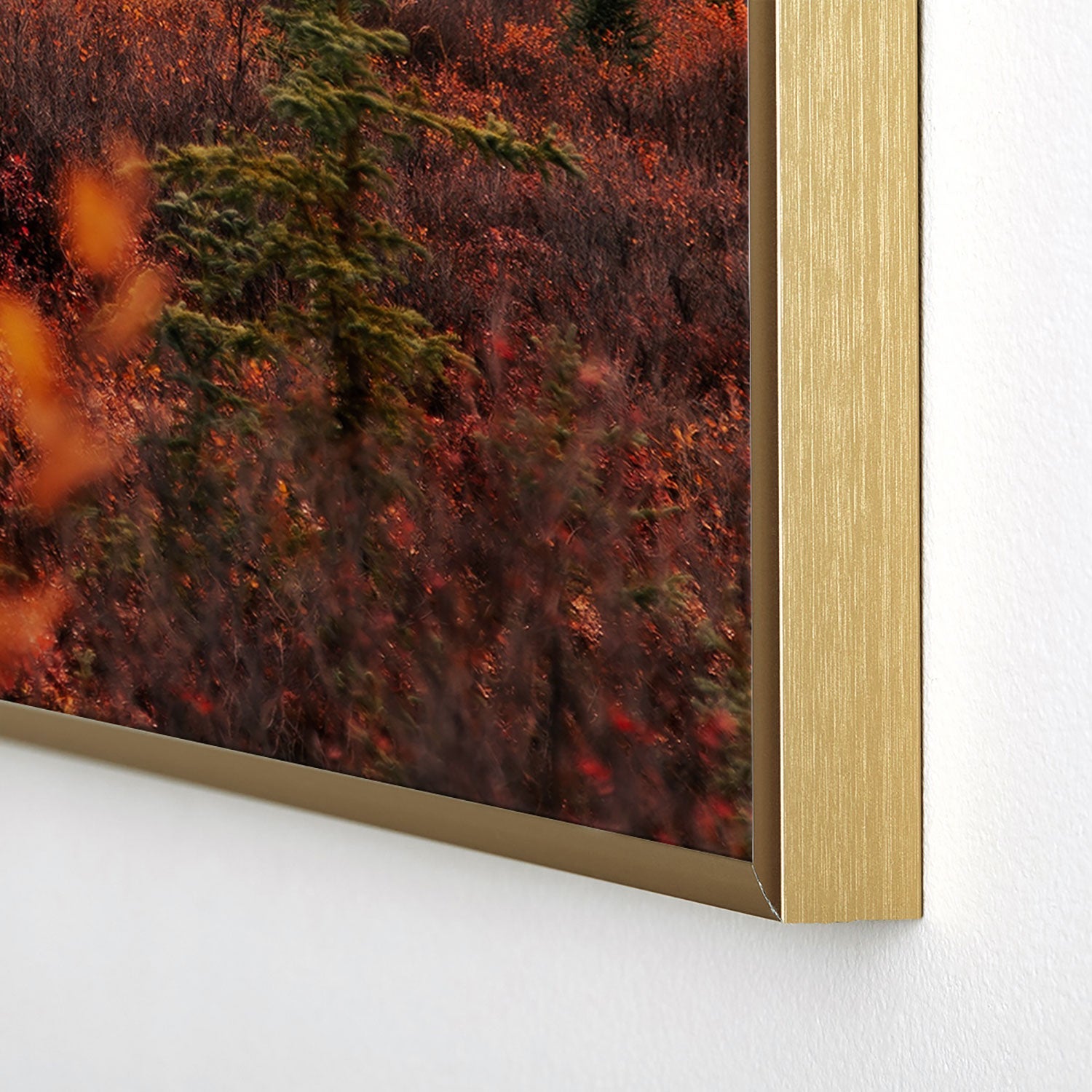 Hannah Kemp Autumn Up North Square Metal Framed Art Print