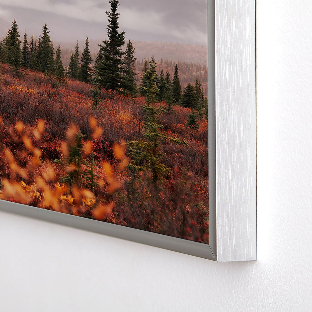 Hannah Kemp Autumn Up North Square Metal Framed Art Print