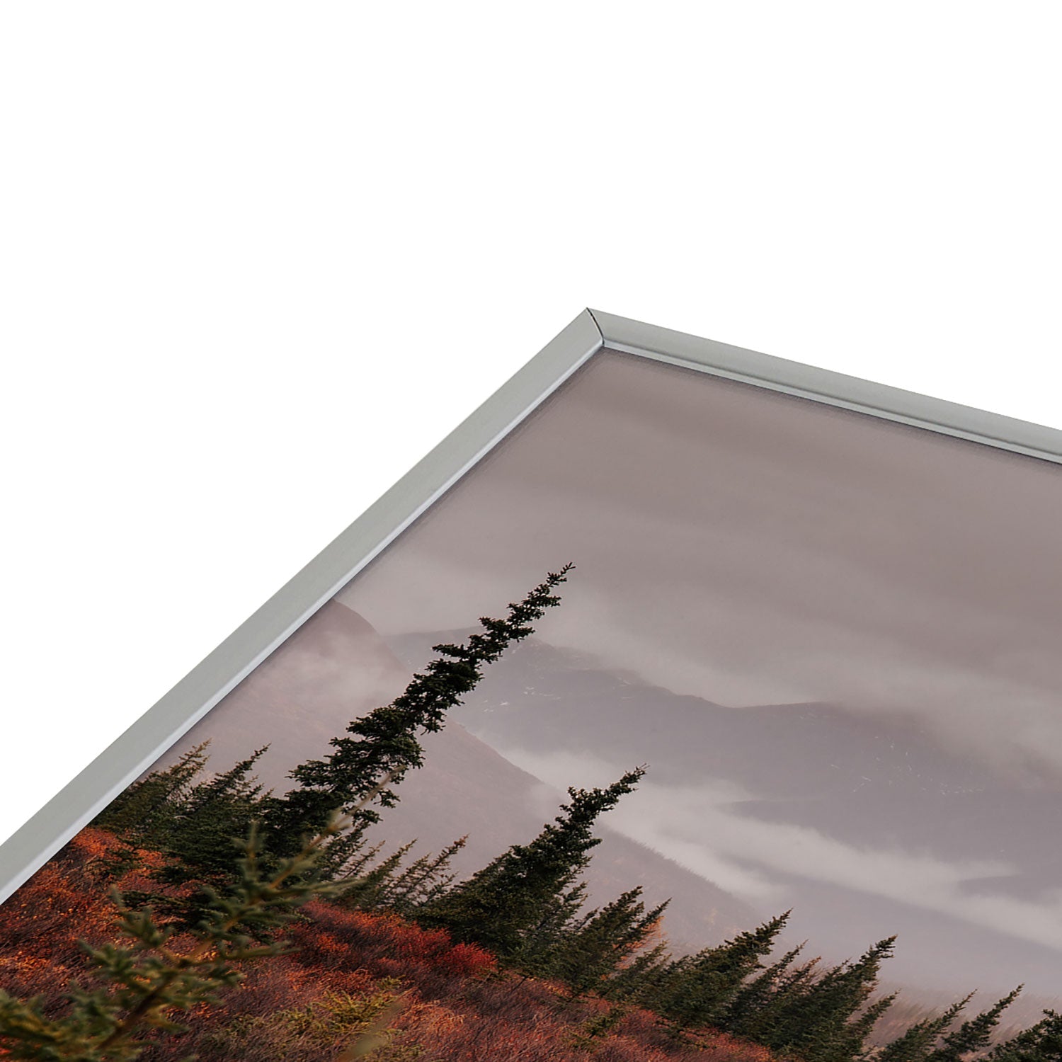 Hannah Kemp Autumn Up North Square Metal Framed Art Print
