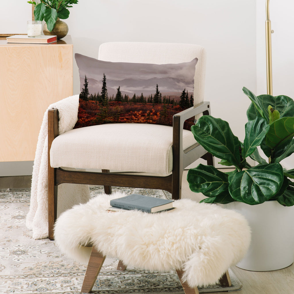 Hannah Kemp Autumn Up North Oblong Throw Pillow