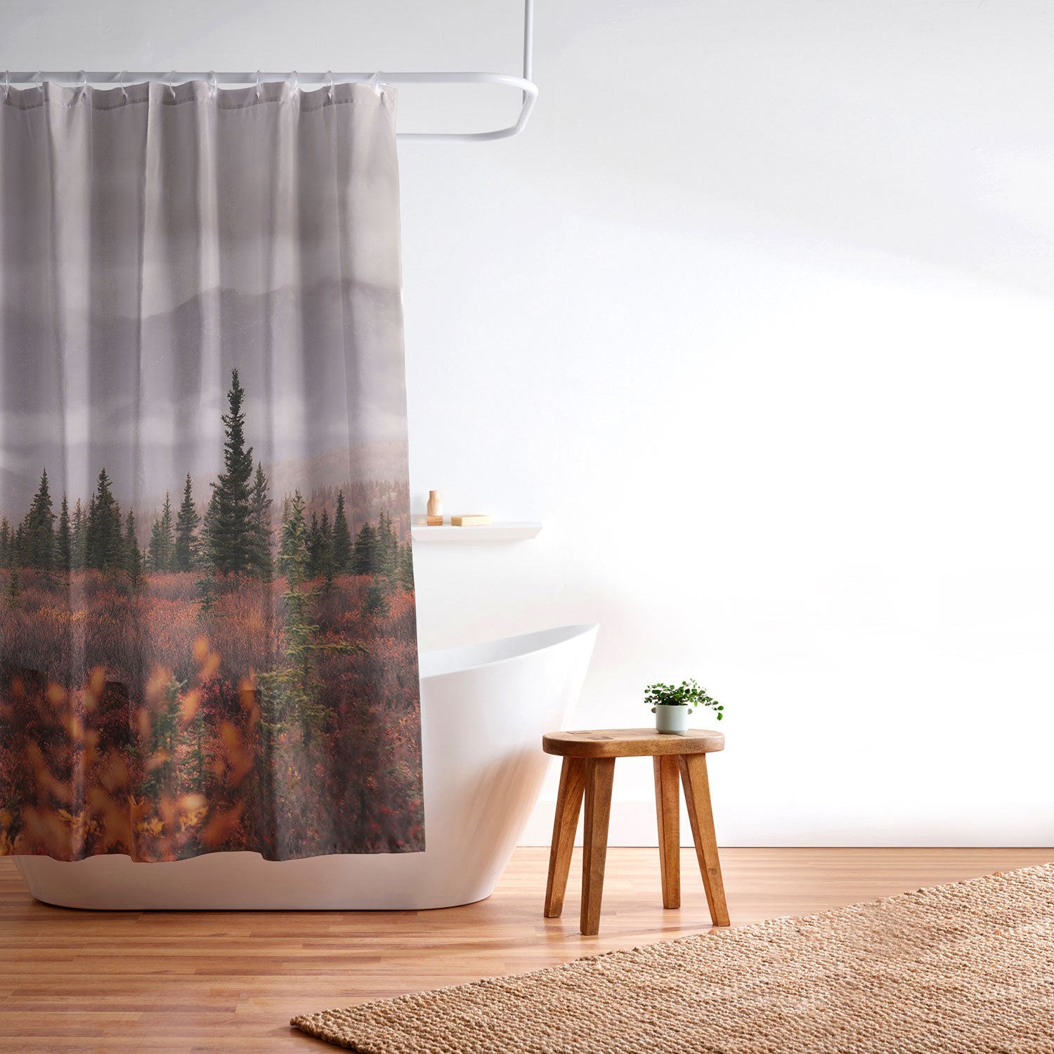 Hannah Kemp Autumn Up North Shower Curtain