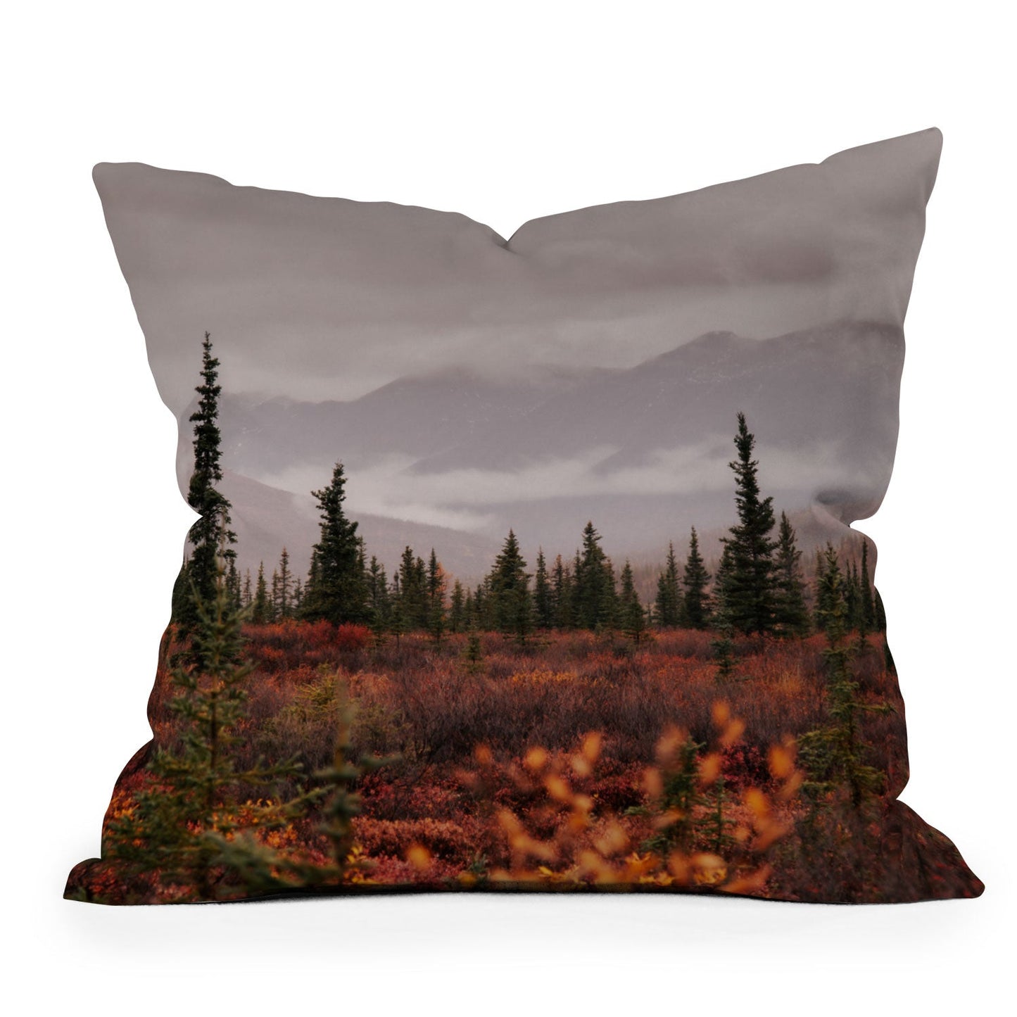 Hannah Kemp Autumn Up North Throw Pillow