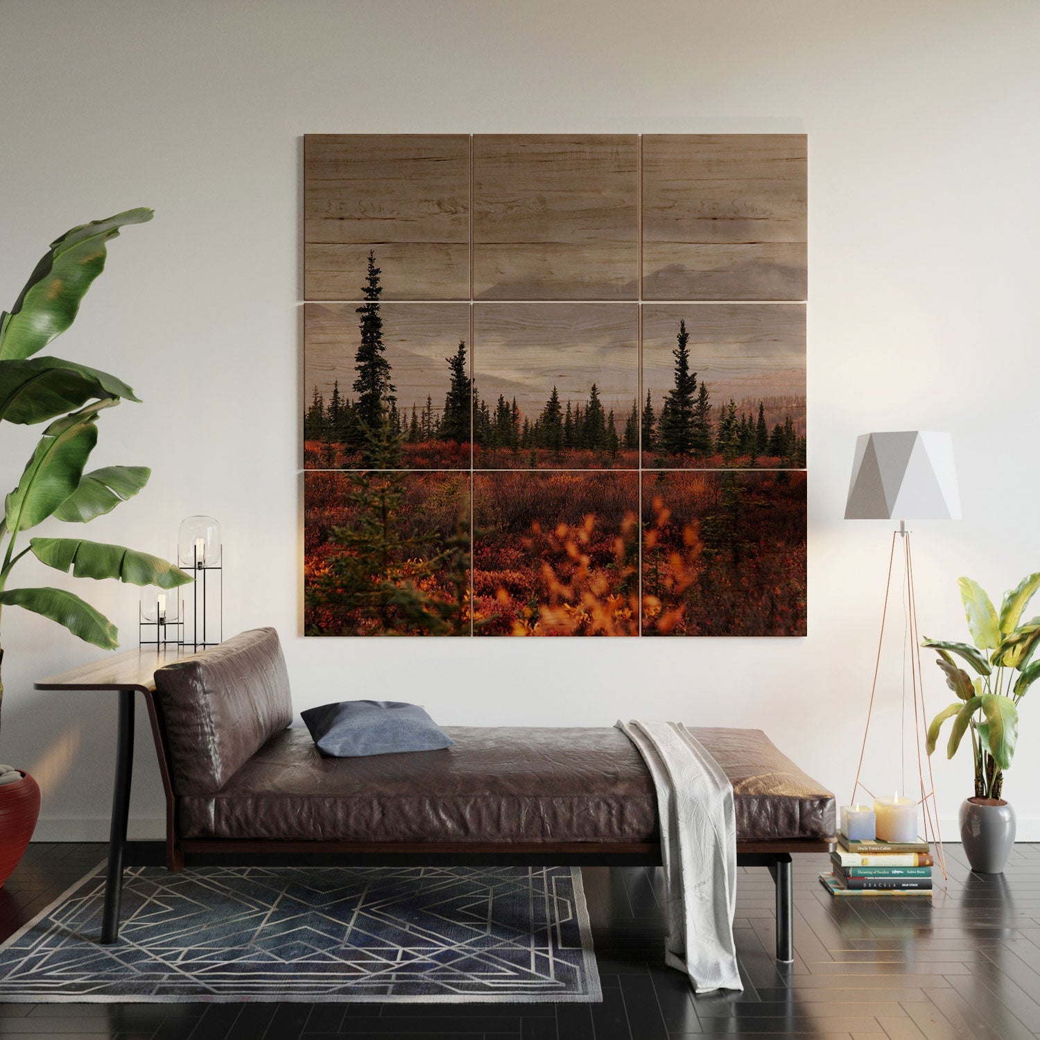 Hannah Kemp Autumn Up North Wood Wall Mural