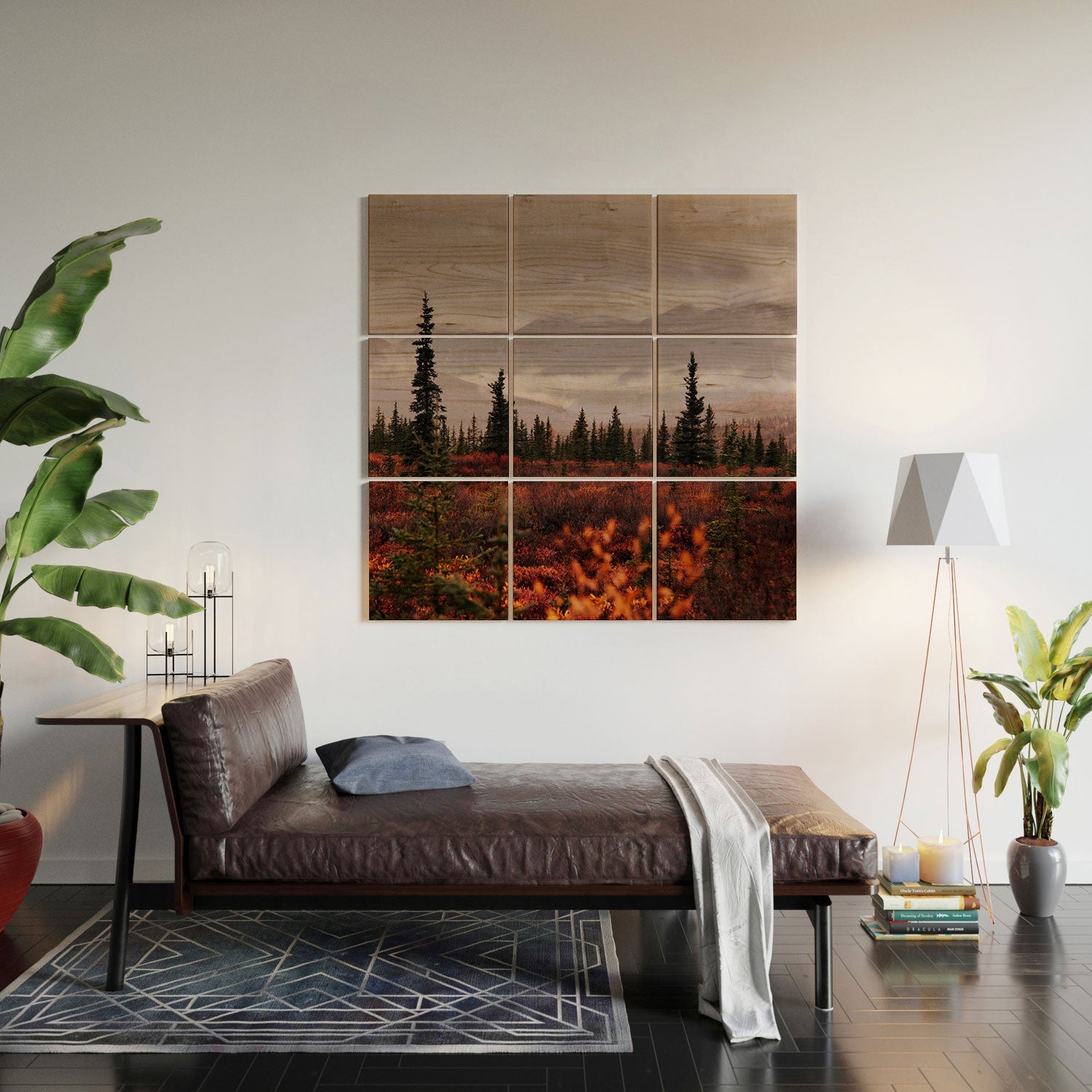 Hannah Kemp Autumn Up North Wood Wall Mural
