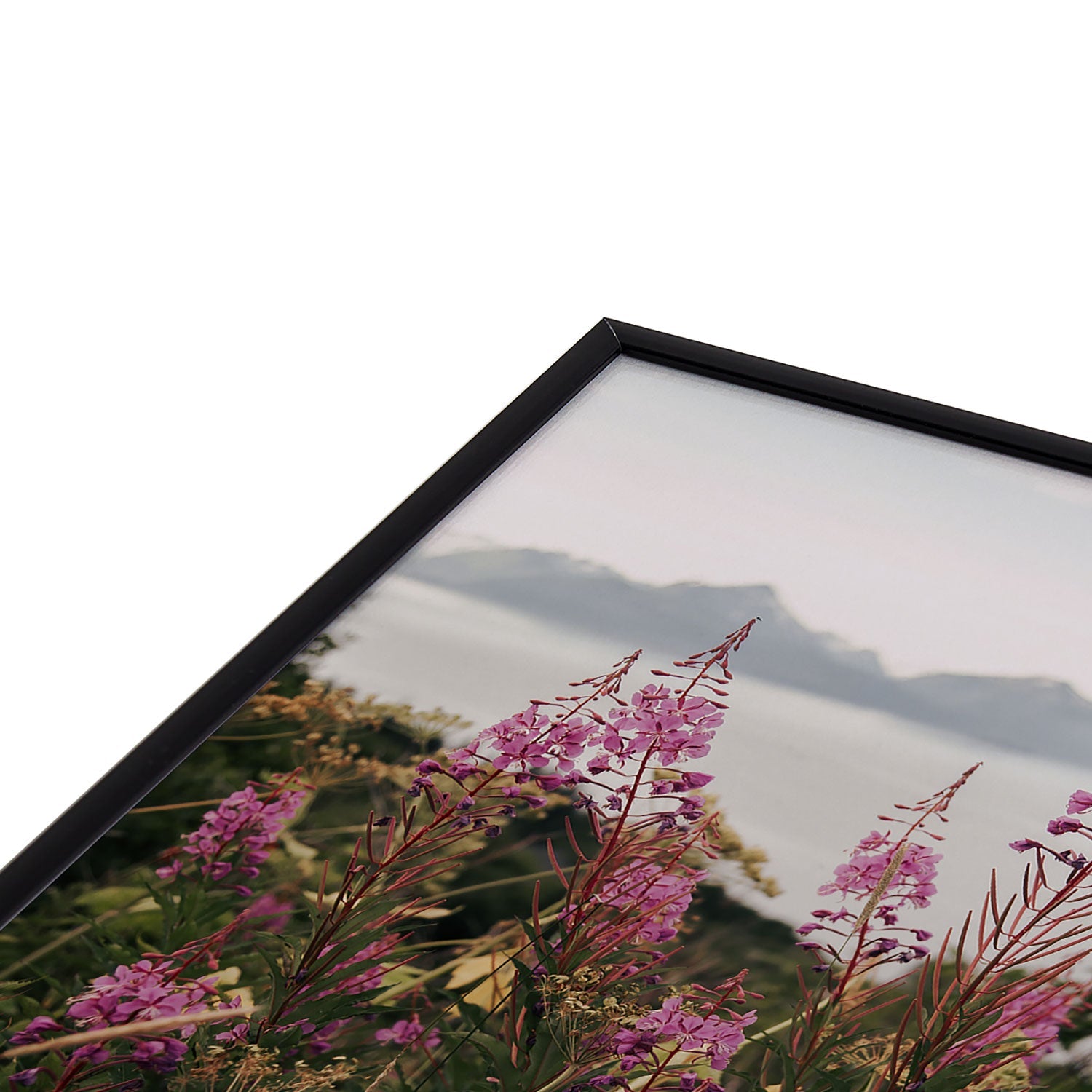Hannah Kemp Fireweed Season Square Metal Framed Art Print
