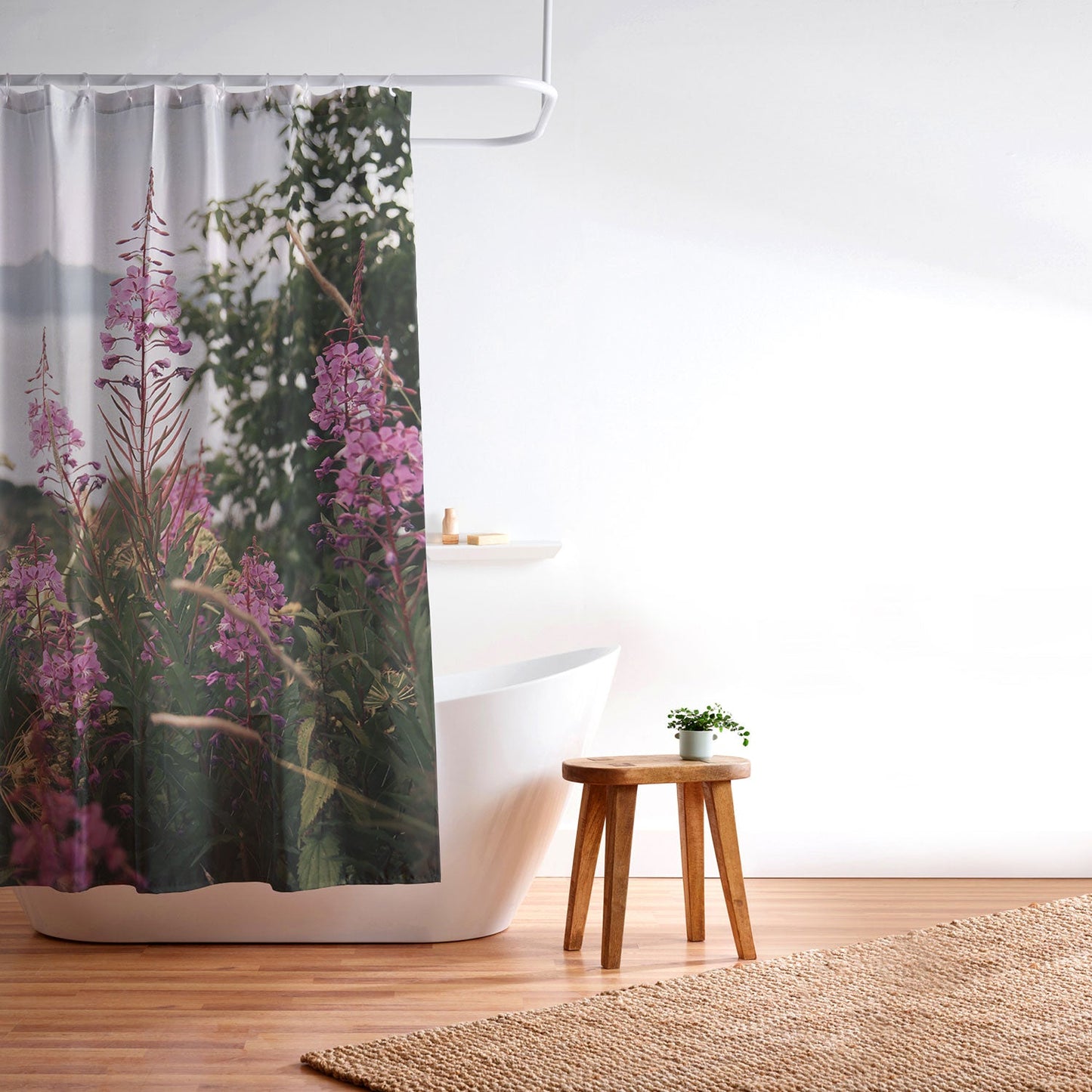Hannah Kemp Fireweed Season Shower Curtain