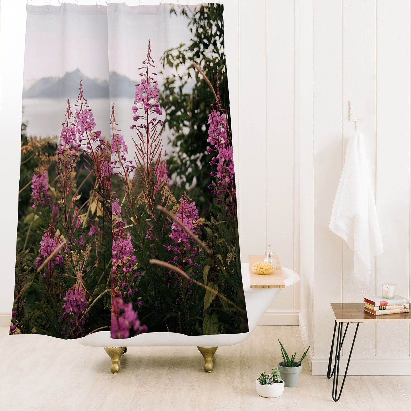 Hannah Kemp Fireweed Season Shower Curtain