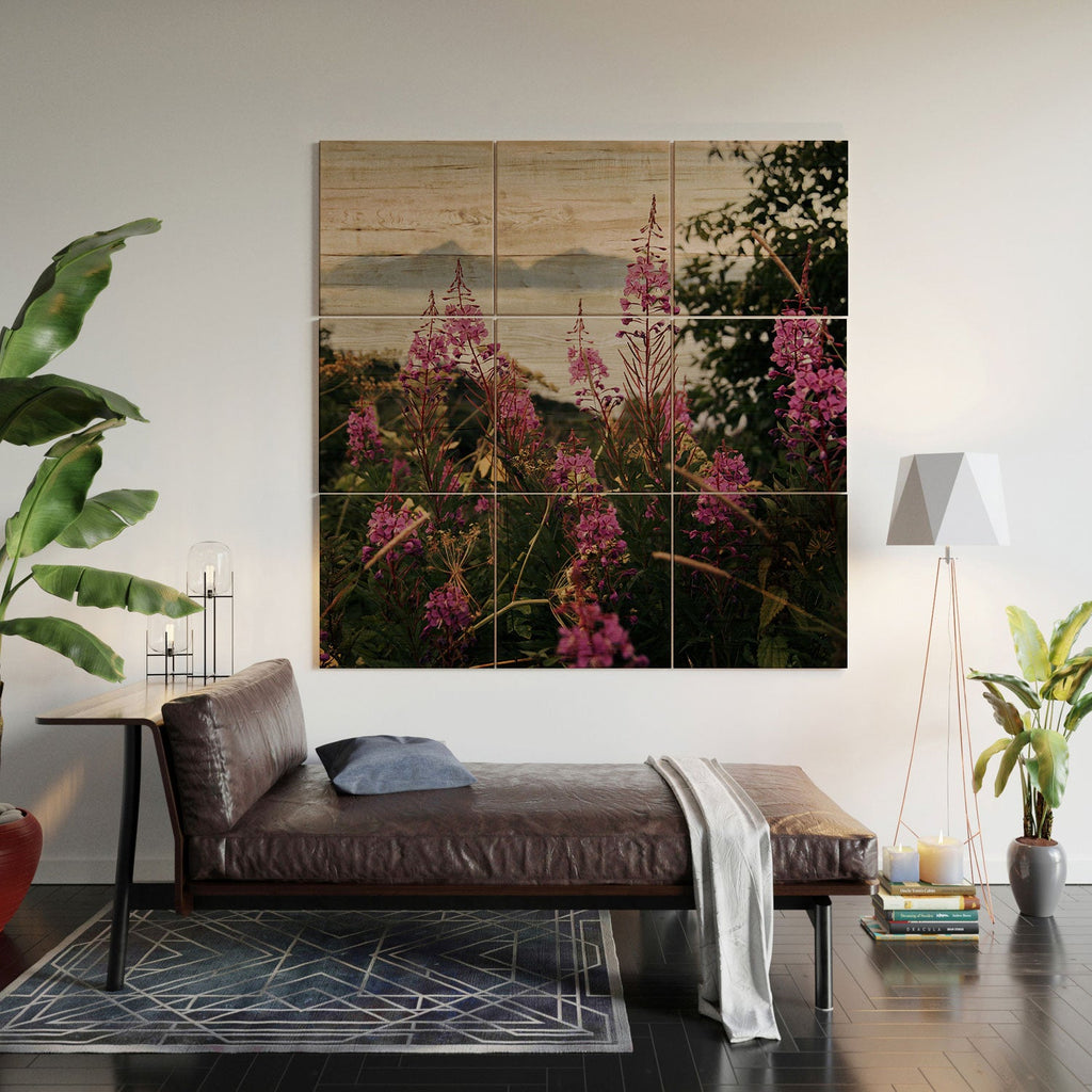Hannah Kemp Fireweed Season Wood Wall Mural