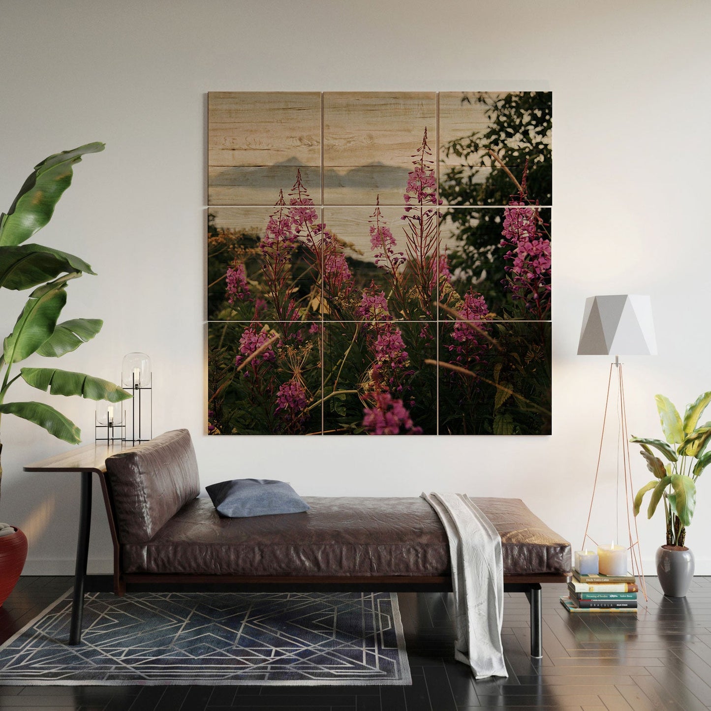 Hannah Kemp Fireweed Season Wood Wall Mural