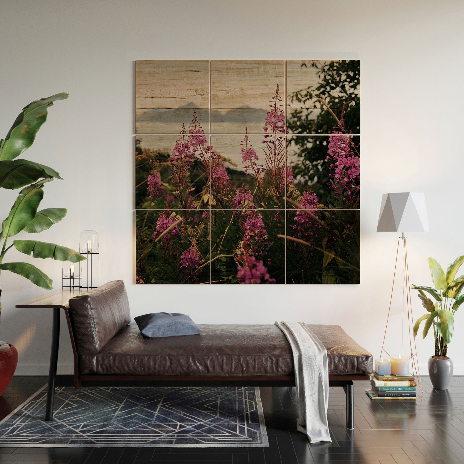 Hannah Kemp Fireweed Season Wood Wall Mural