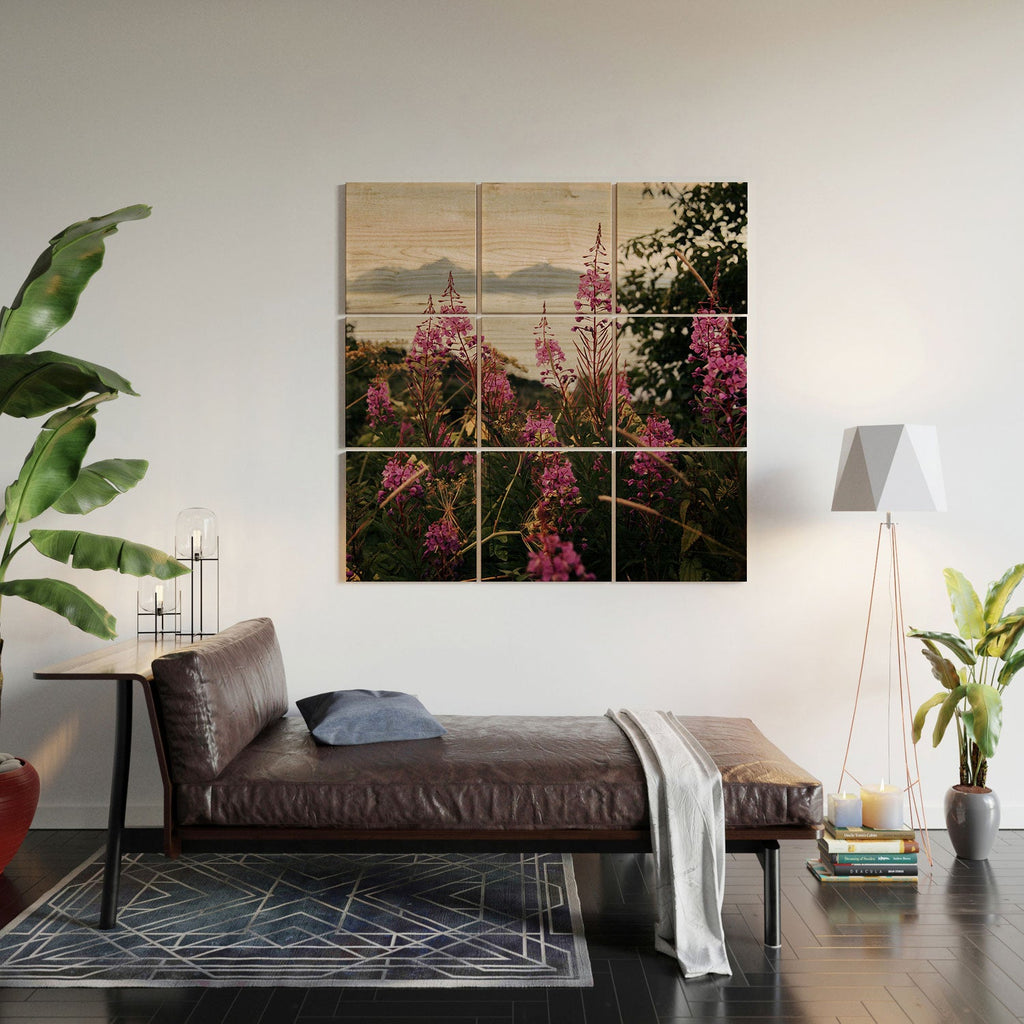 Hannah Kemp Fireweed Season Wood Wall Mural