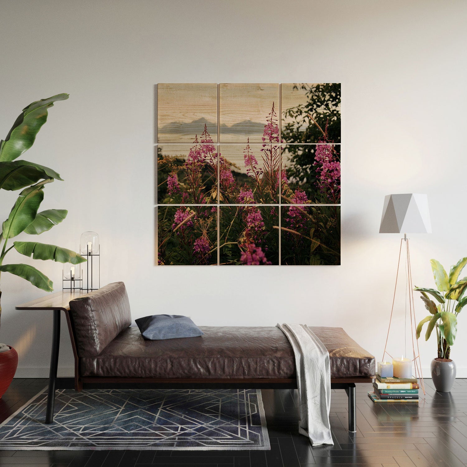 Hannah Kemp Fireweed Season Wood Wall Mural