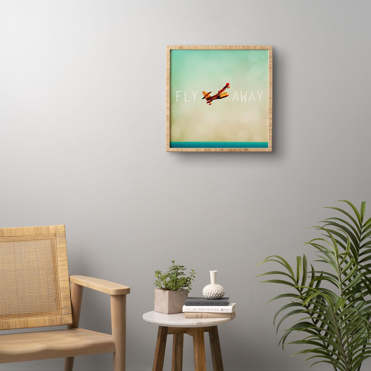 Happee Monkee Fly Away Framed Wall Art