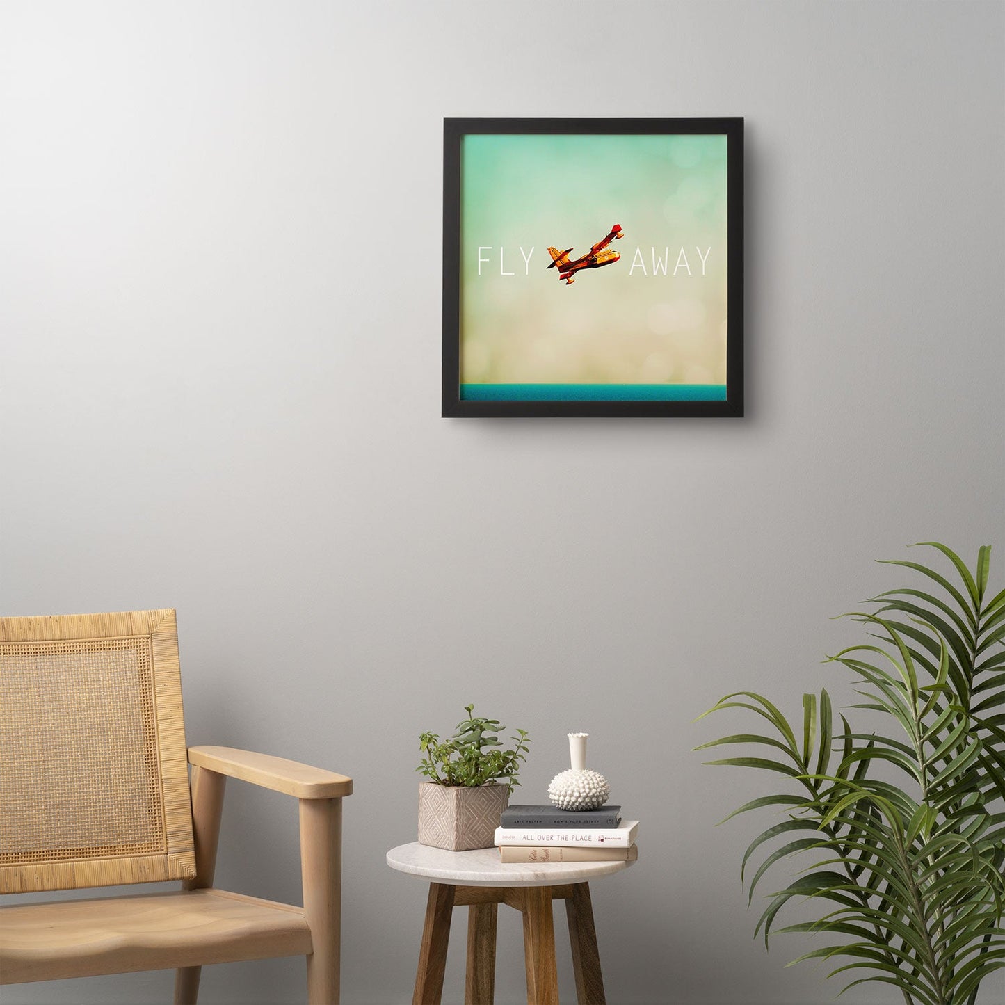 Happee Monkee Fly Away Framed Wall Art