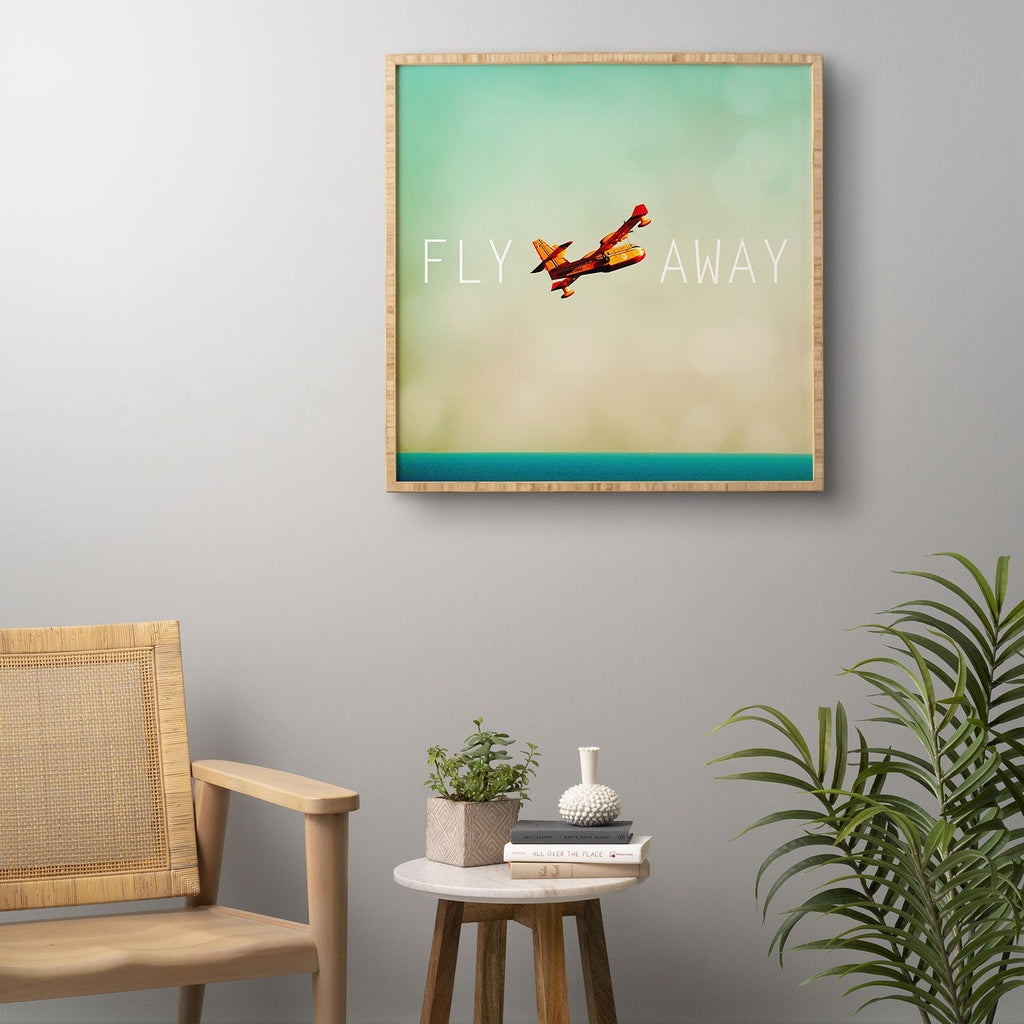 Happee Monkee Fly Away Framed Wall Art