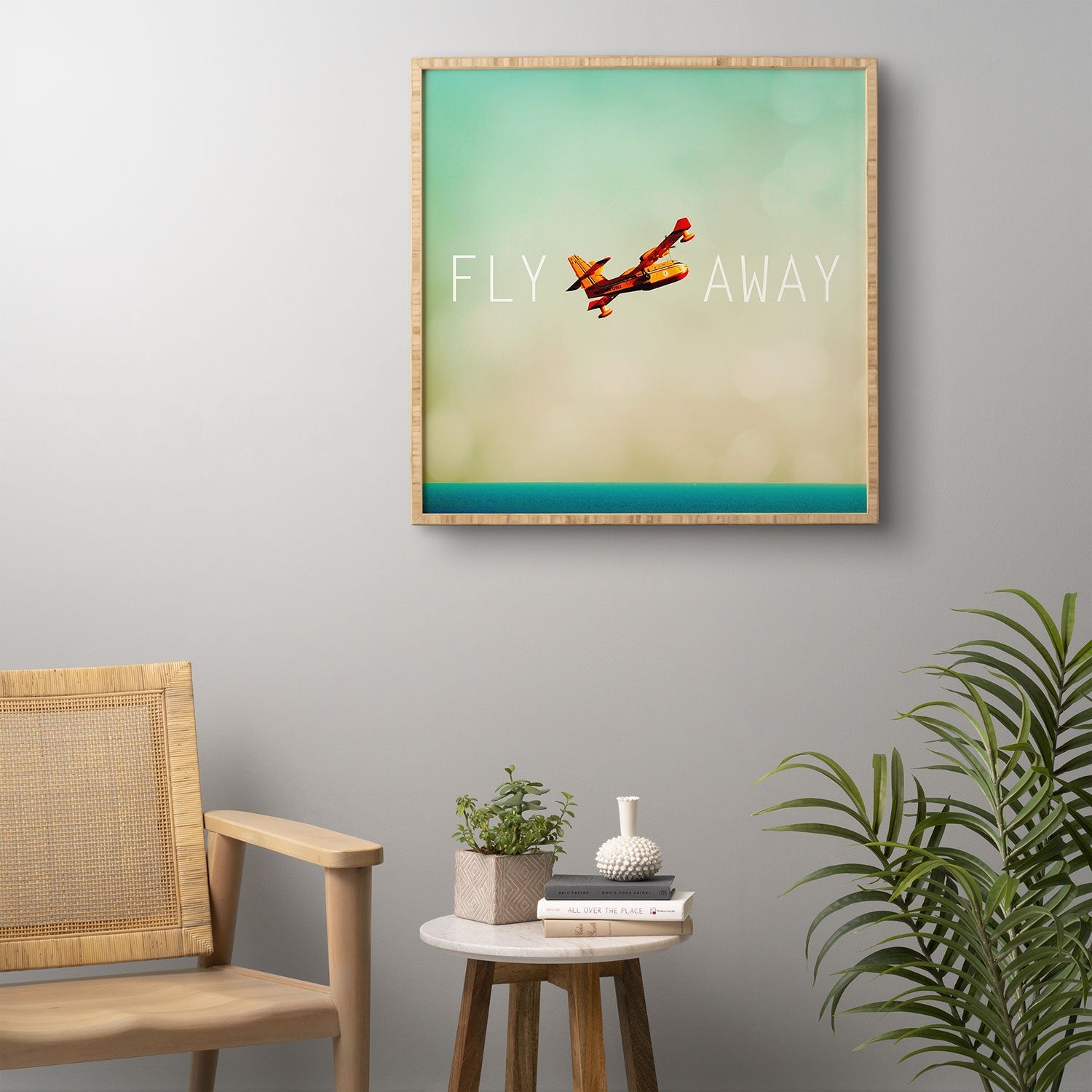 Happee Monkee Fly Away Framed Wall Art