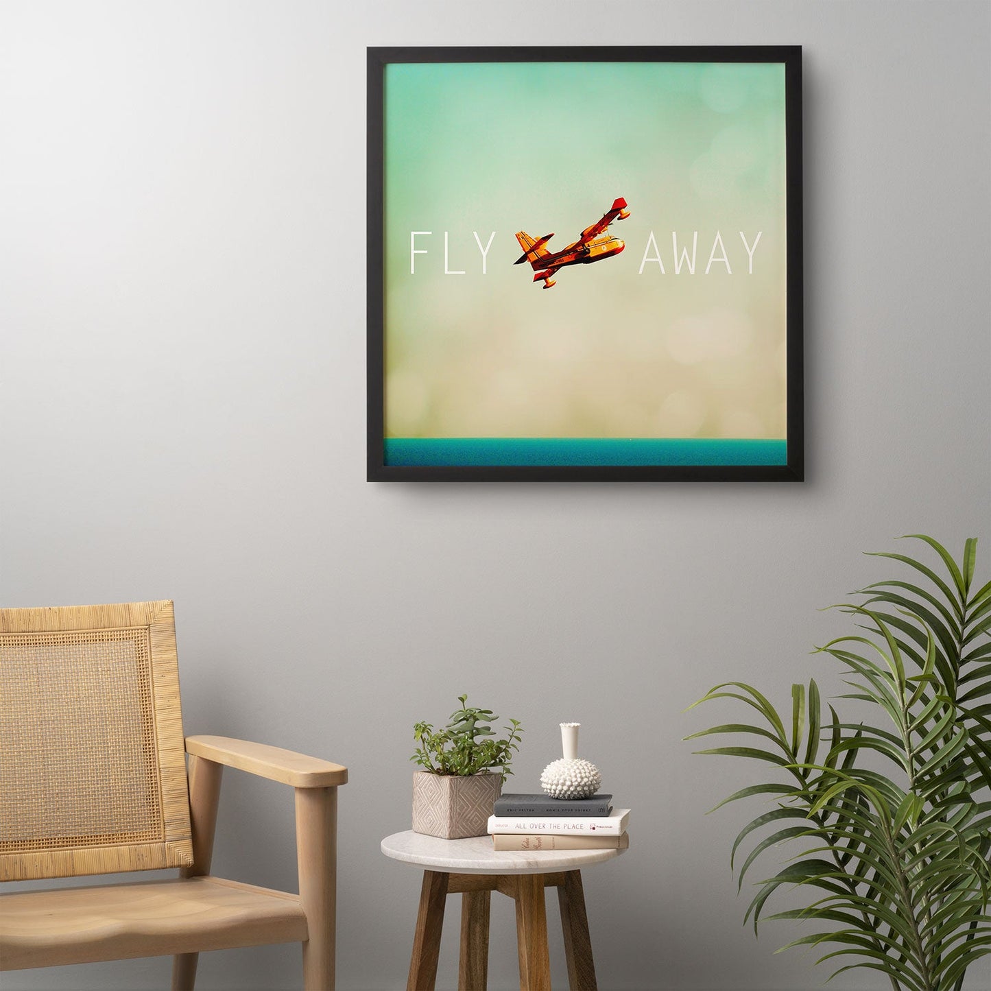 Happee Monkee Fly Away Framed Wall Art