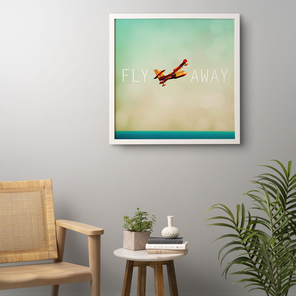 Happee Monkee Fly Away Framed Wall Art