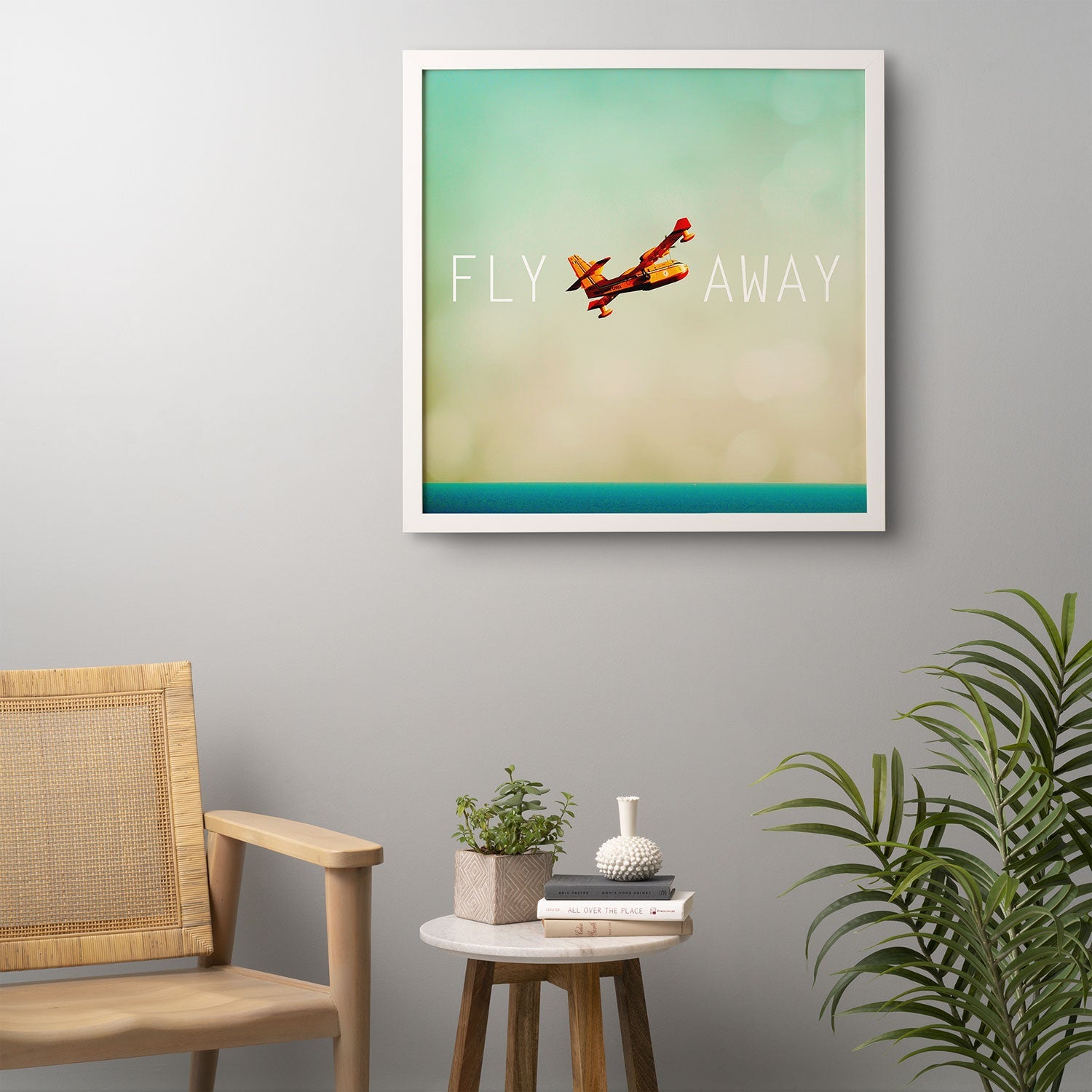 Happee Monkee Fly Away Framed Wall Art