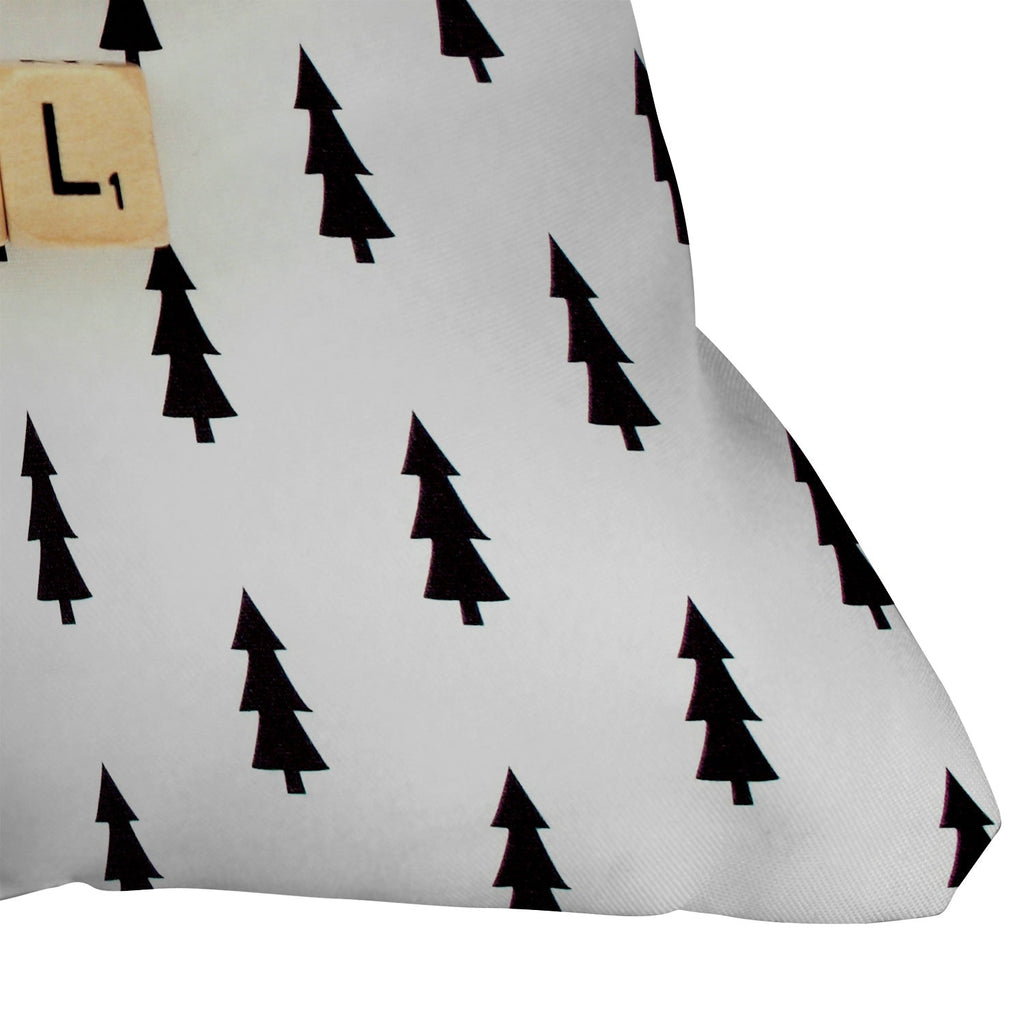 Happee Monkee Joyeux Noel Outdoor Throw Pillow