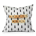 Happee Monkee Joyeux Noel Outdoor Throw Pillow