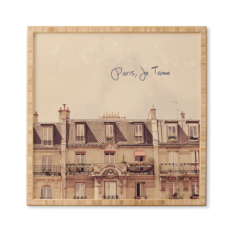 Happee Monkee Paris Je Taime Framed Wall Art