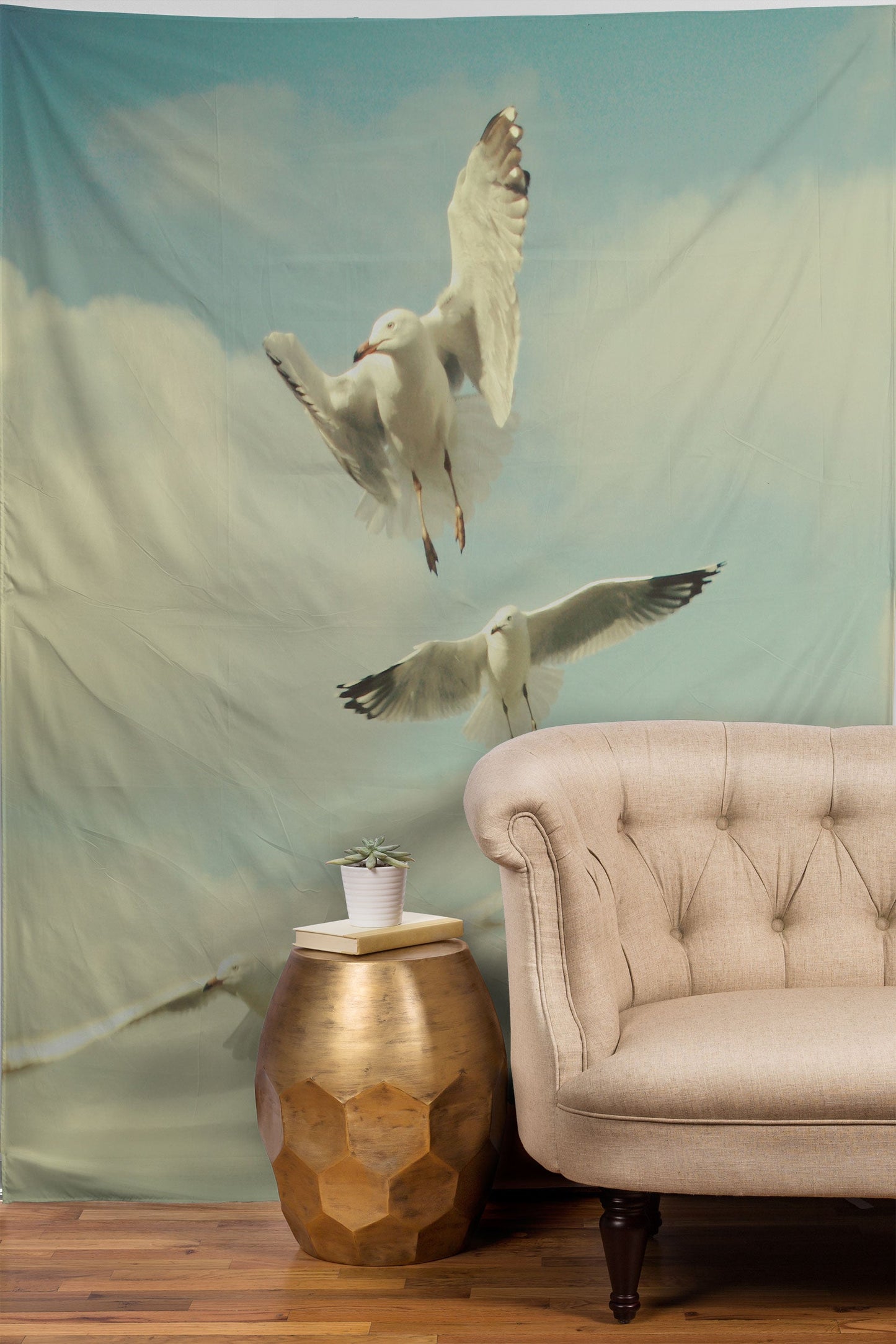 Happee Monkee Seagulls Tapestry