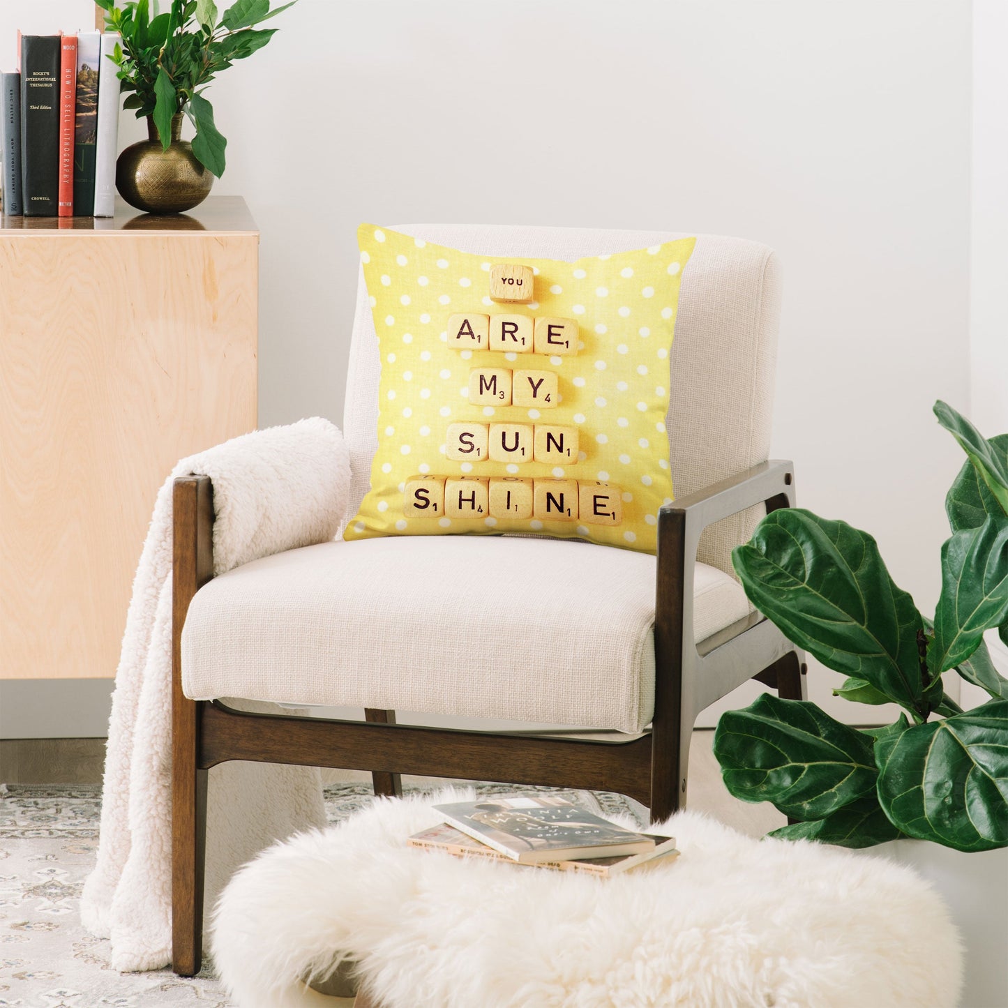 Happee Monkee You Are My Sunshine Throw Pillow
