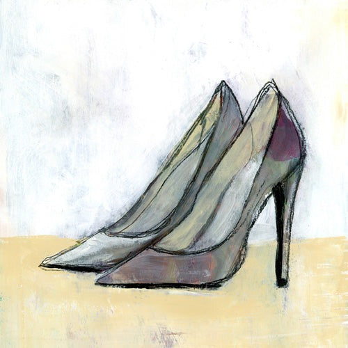 Sophia Buddenhagen Grey Stiletto Shower Curtain