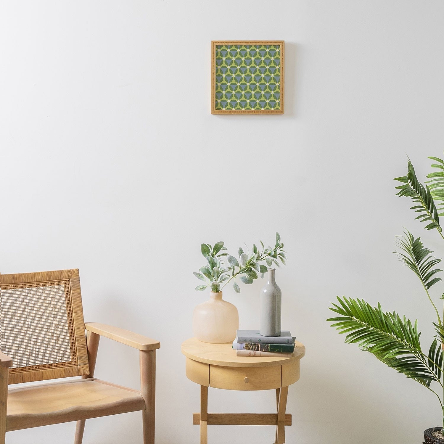 Marta Barragan Camarasa Stylish Retro Circle Framed Wall Art