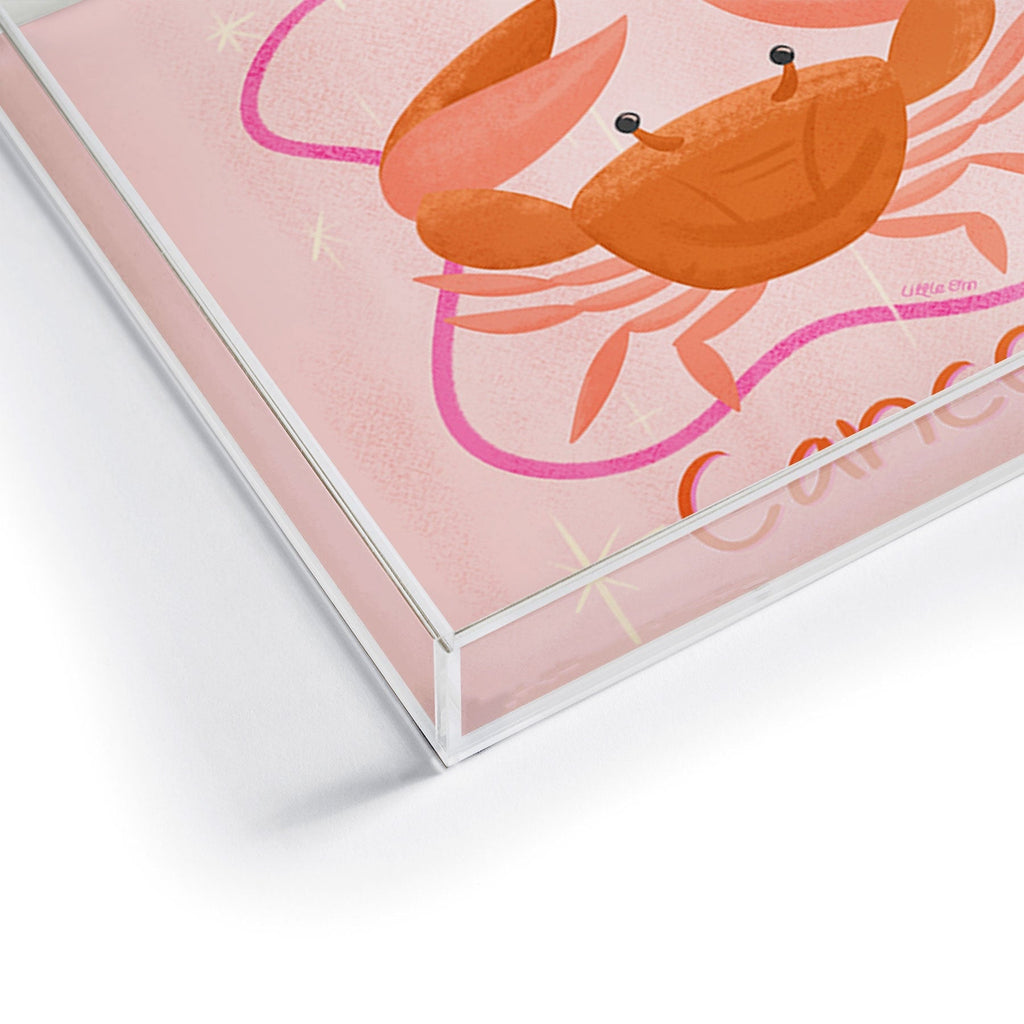 Little Om Zodiac Signs Cancer Acrylic Tray