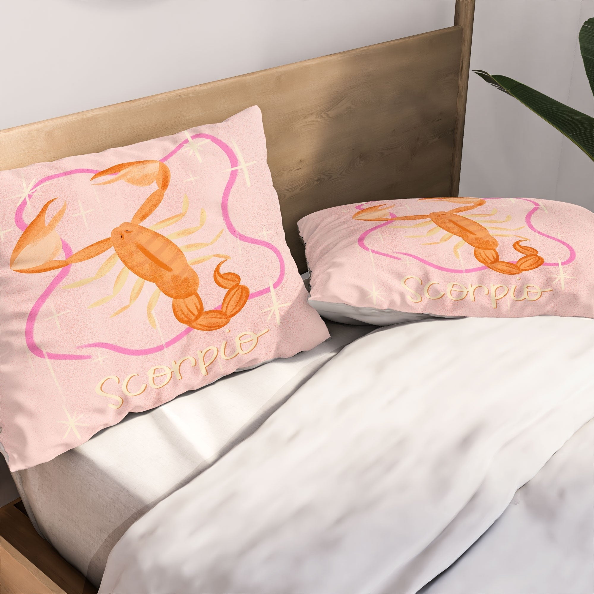 Little Om Zodiac Sign Scorpio Pillow Shams