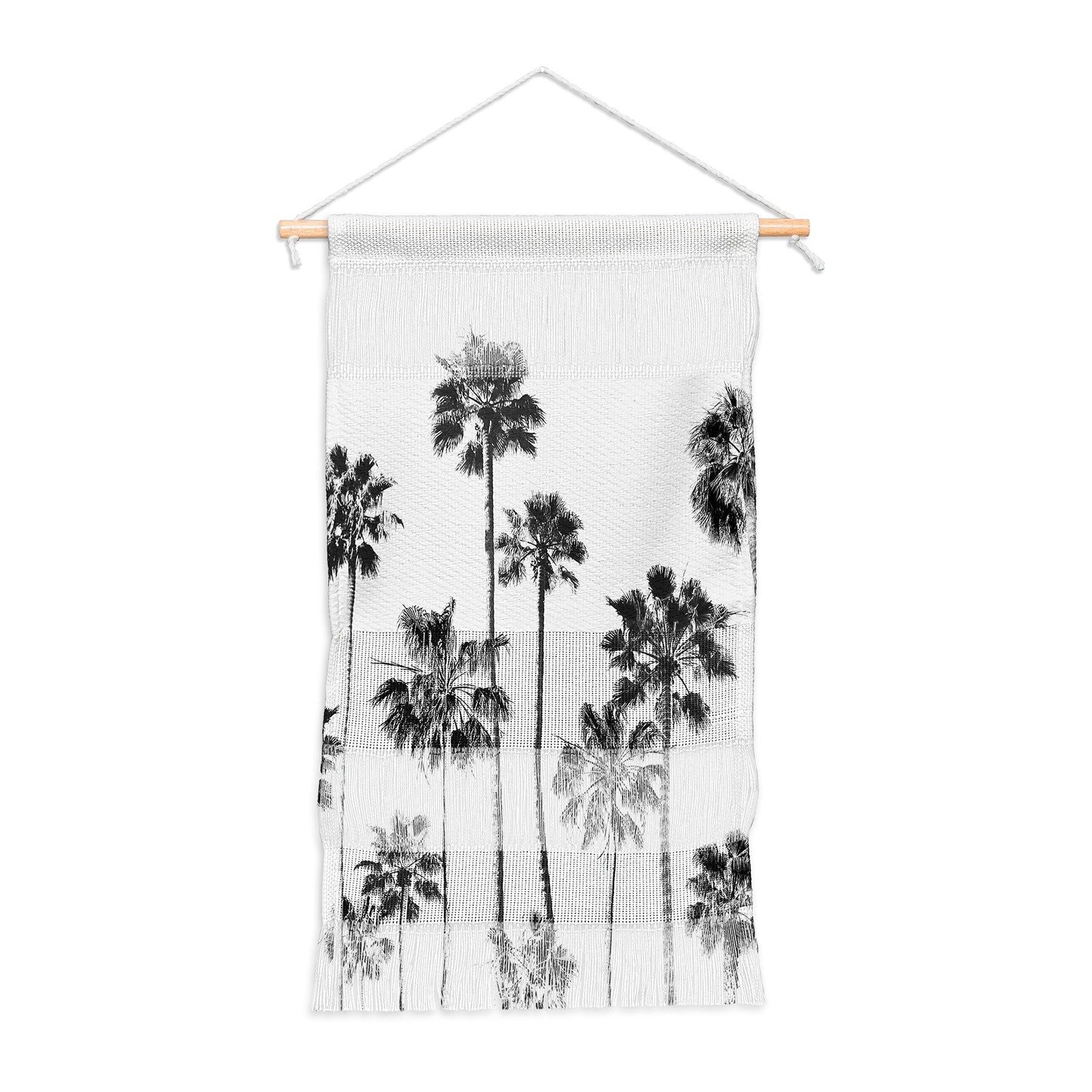 Gal Design Black And White Palms Wall Hanging Portrait