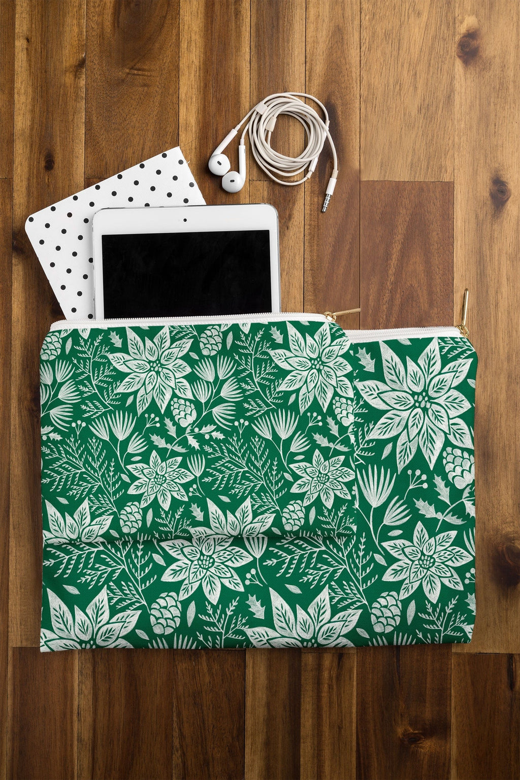 Pimlada Phuapradit Christmas Poinsettia Pouch