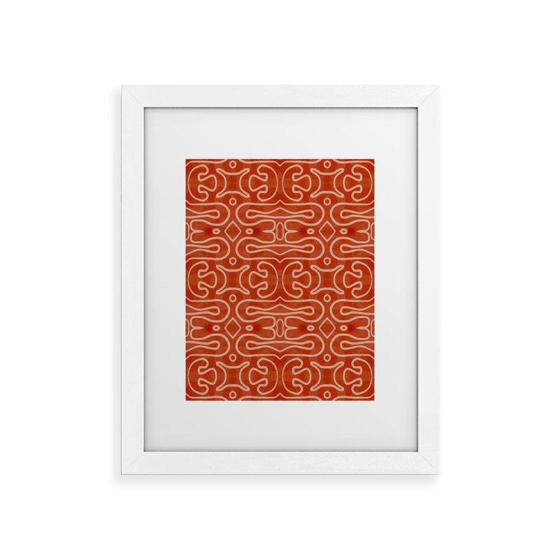 Mirimo Venexiana Burnt Orange Framed Art Print