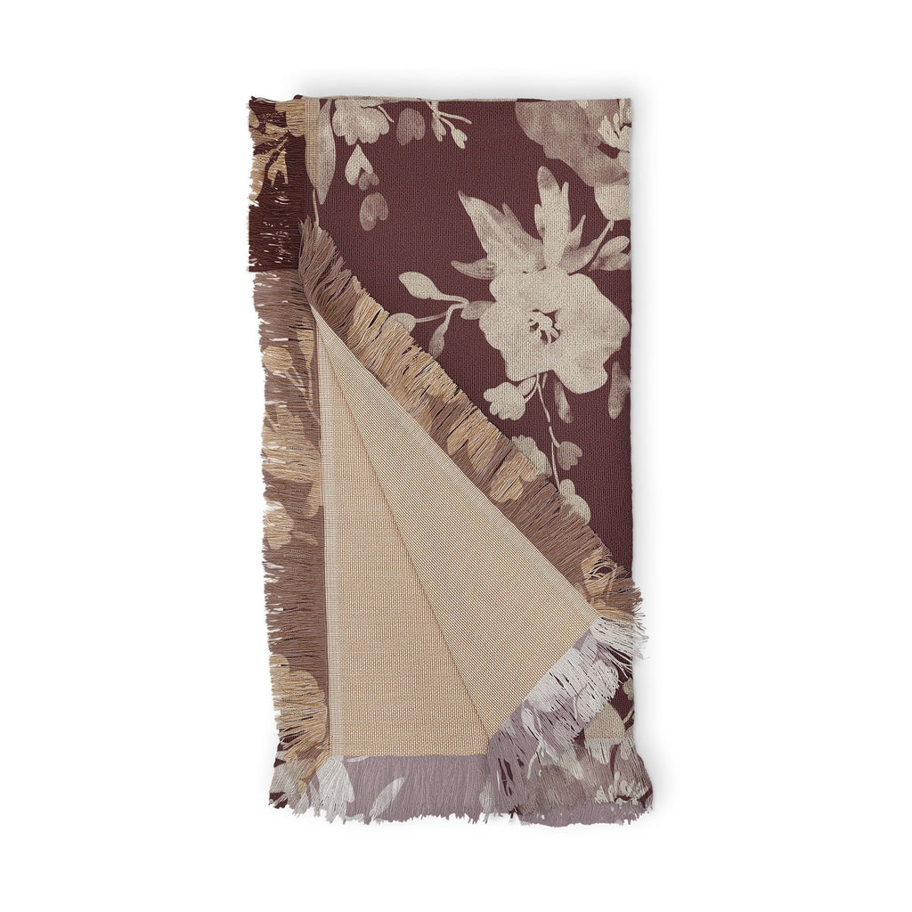Marta Barragan Camarasa Antique Petal Romance Throw Blanket