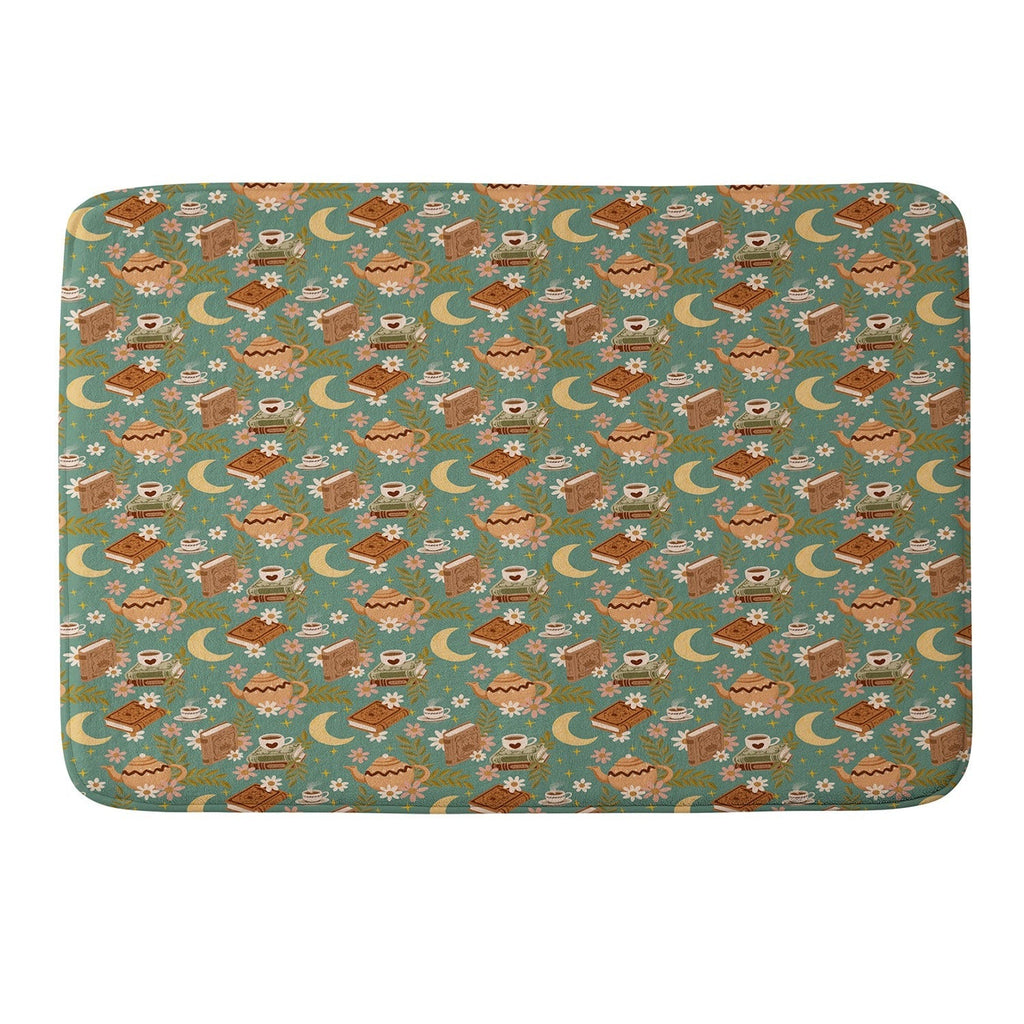 Avenie Moonlit Reading Nook I Memory Foam Bath Mat