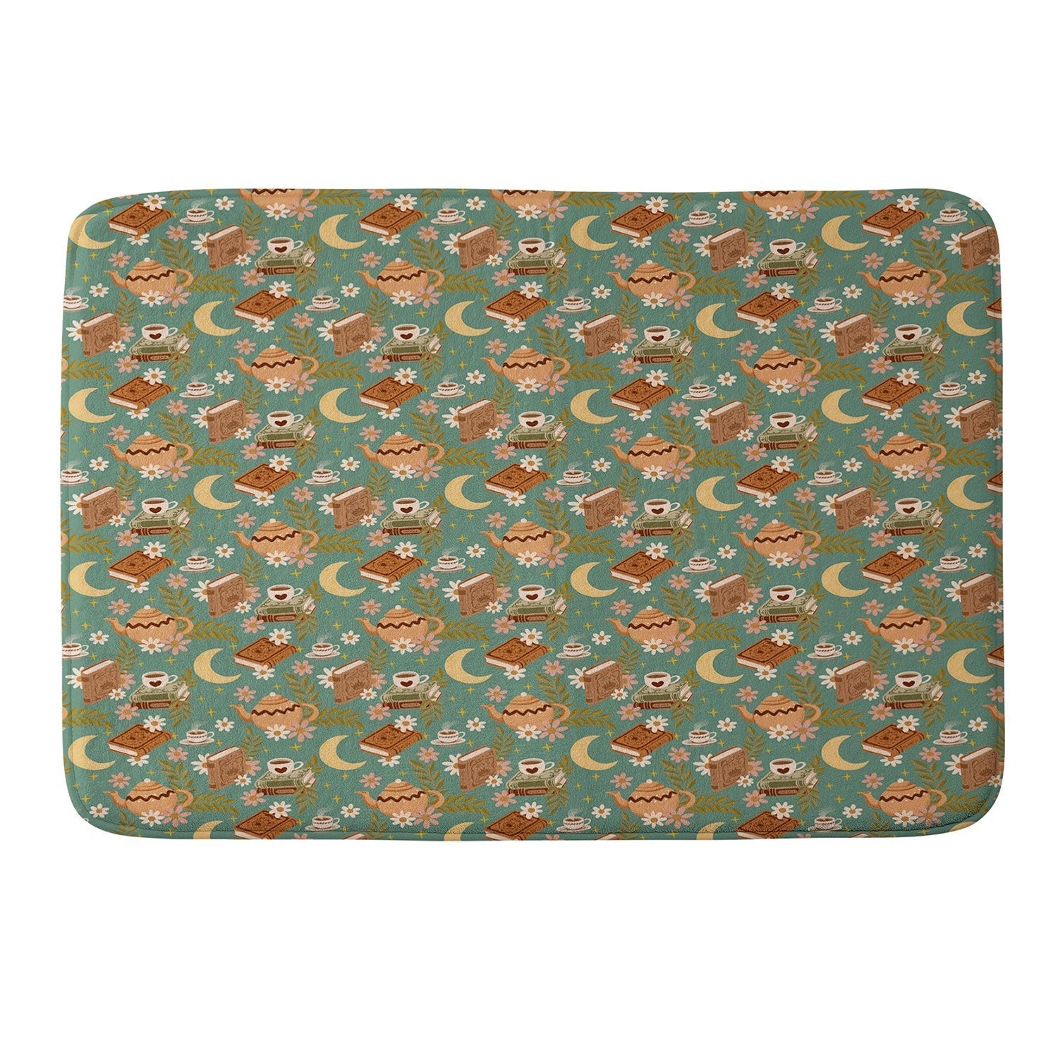Avenie Moonlit Reading Nook I Memory Foam Bath Mat