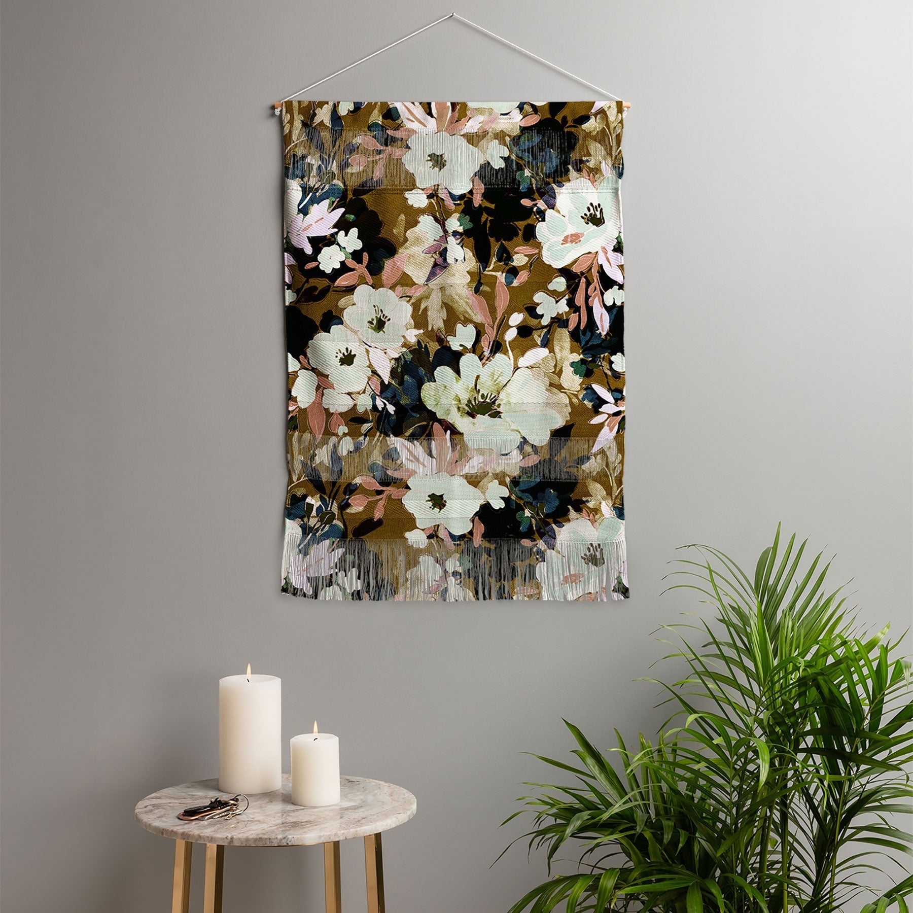 Marta Barragan Camarasa Romantic Floral Fusion Wall Hanging Portrait