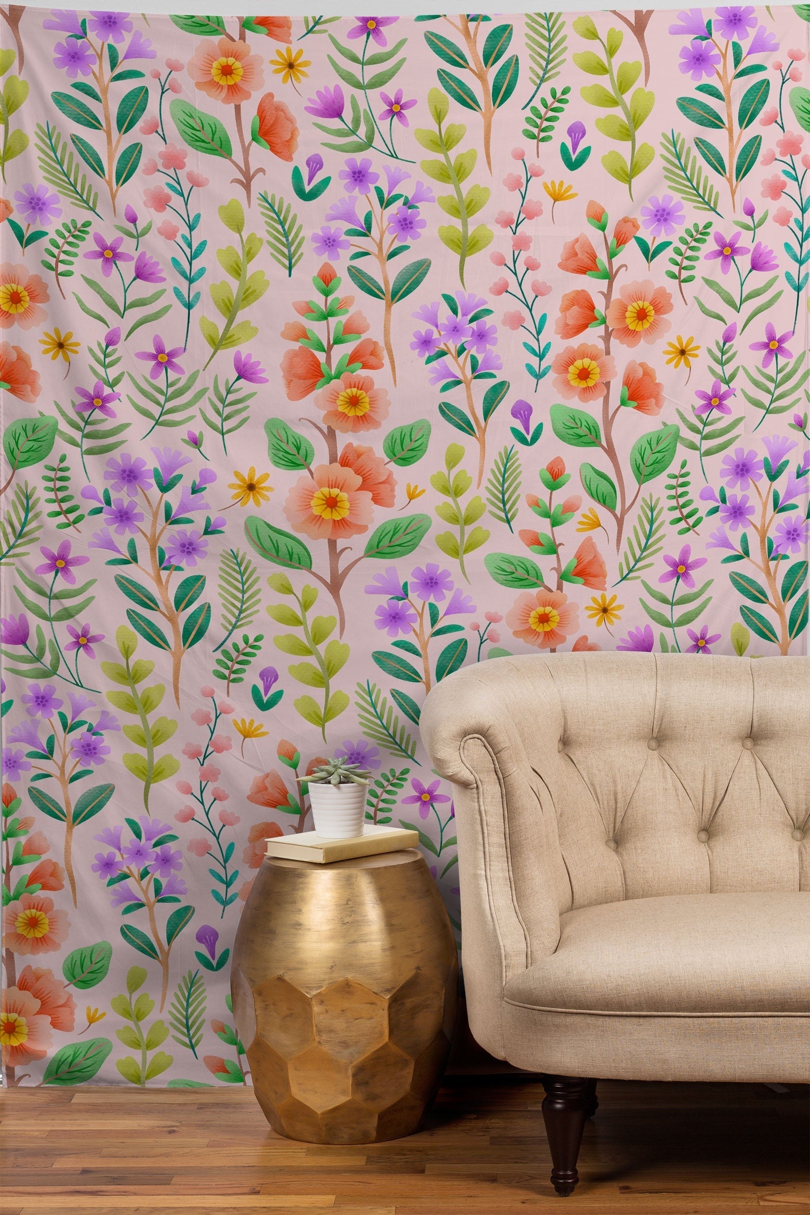 Pimlada Phuapradit Ditsy Spring Floral Tapestry